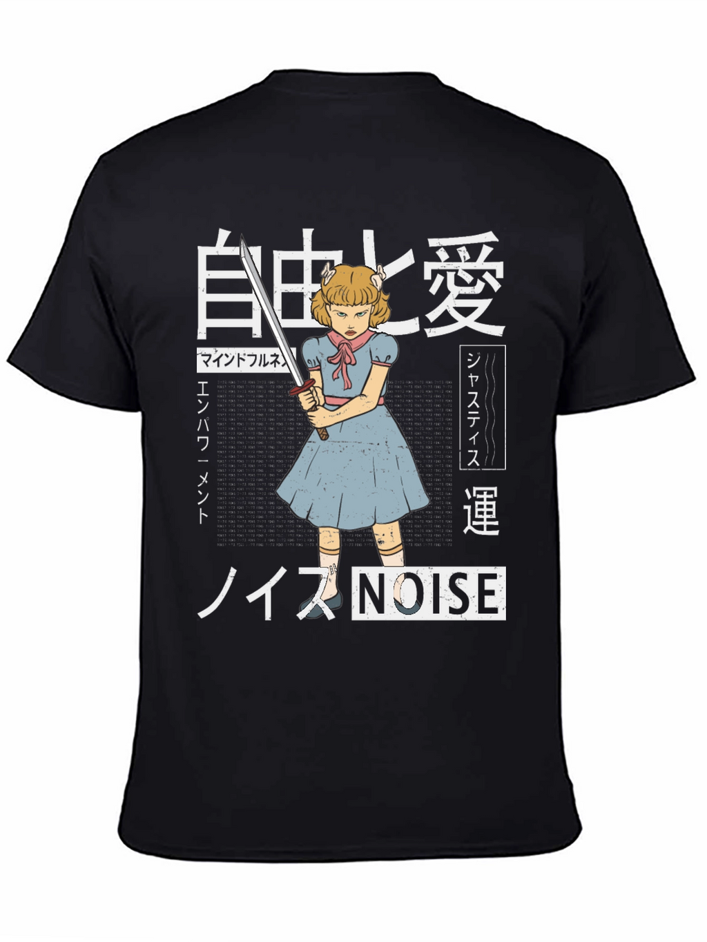 Edgy Anime T-Shirt - Girl with Sword