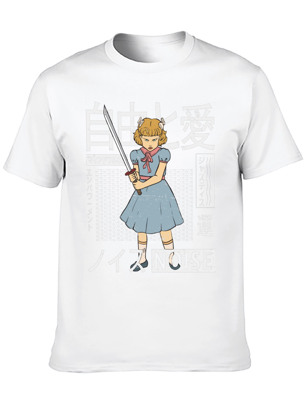 Edgy Anime T-Shirt - Girl with Sword