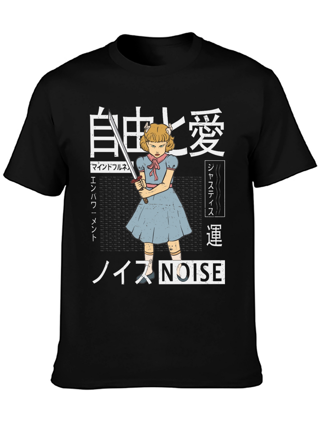 Edgy Anime T-Shirt - Girl with Sword
