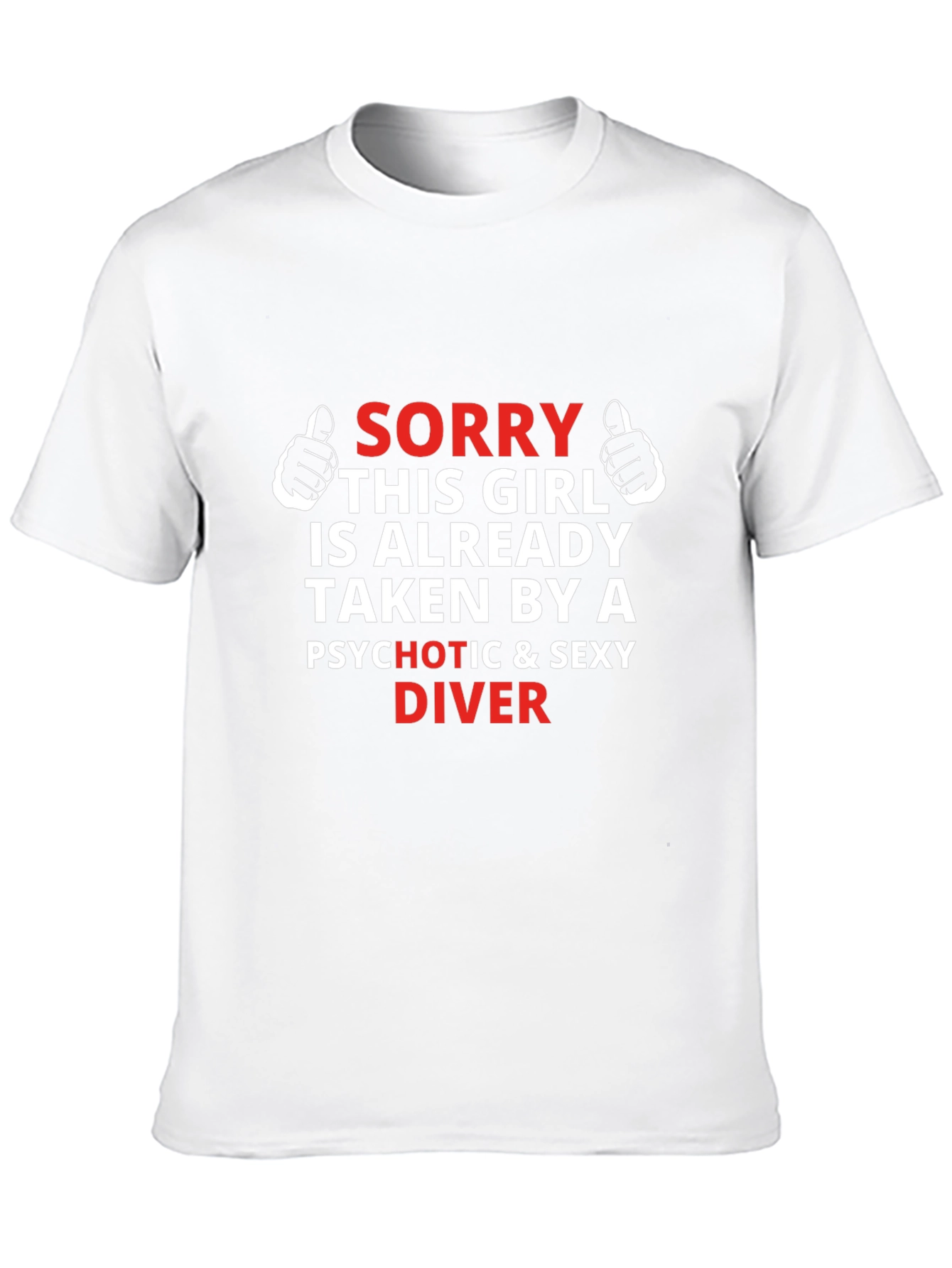 Sorry Taken By A Sexy Diver Mens T-Shirt