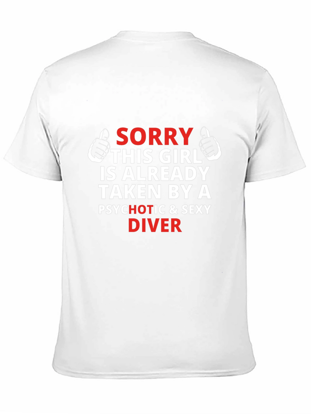Sorry Taken By A Sexy Diver Mens T-Shirt