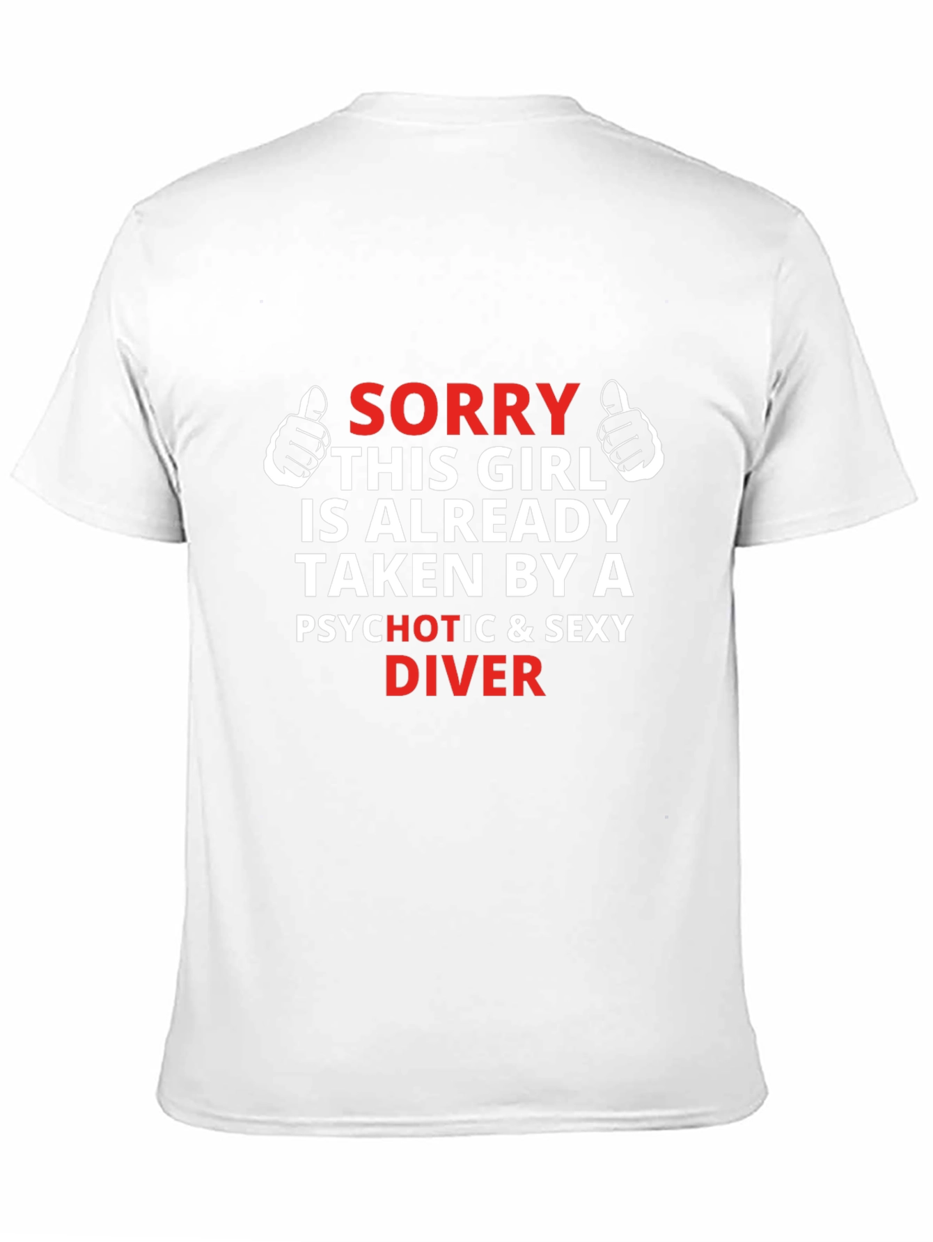 Sorry Taken By A Sexy Diver Mens T-Shirt