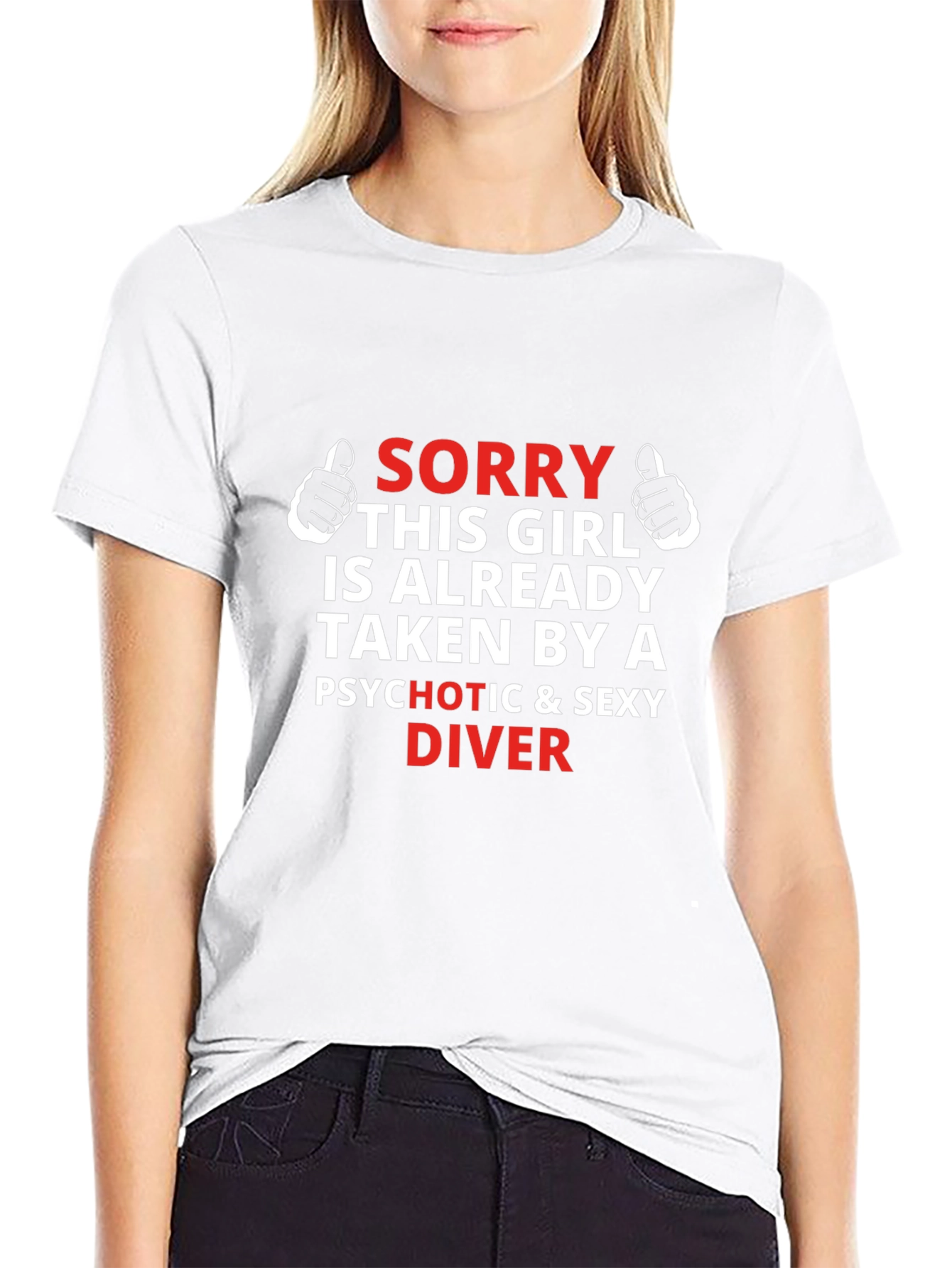 Sorry Taken By A Sexy Diver Mens T-Shirt