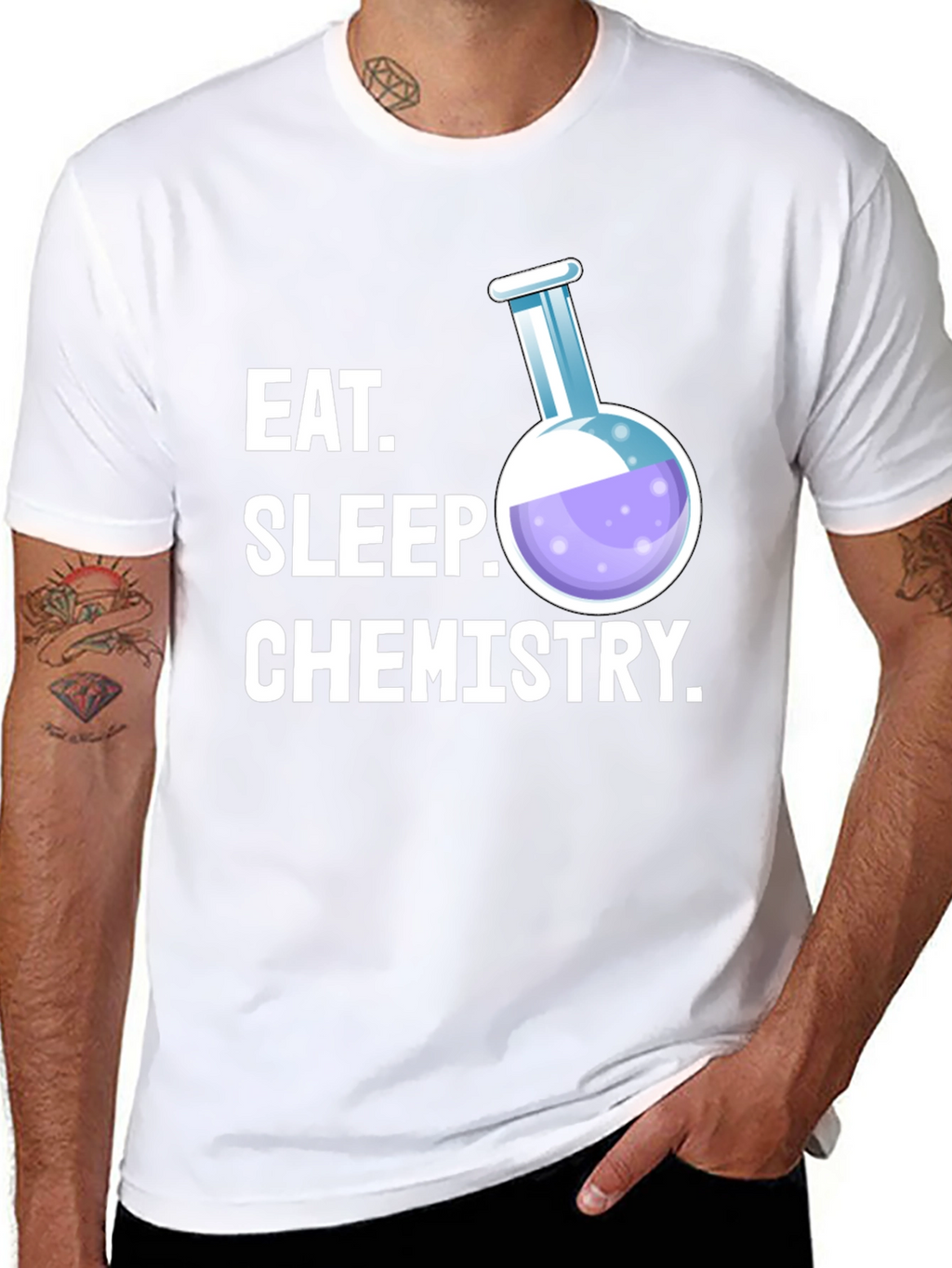 Eat Sleep Chemistry T-Shirt - Science Student Tee