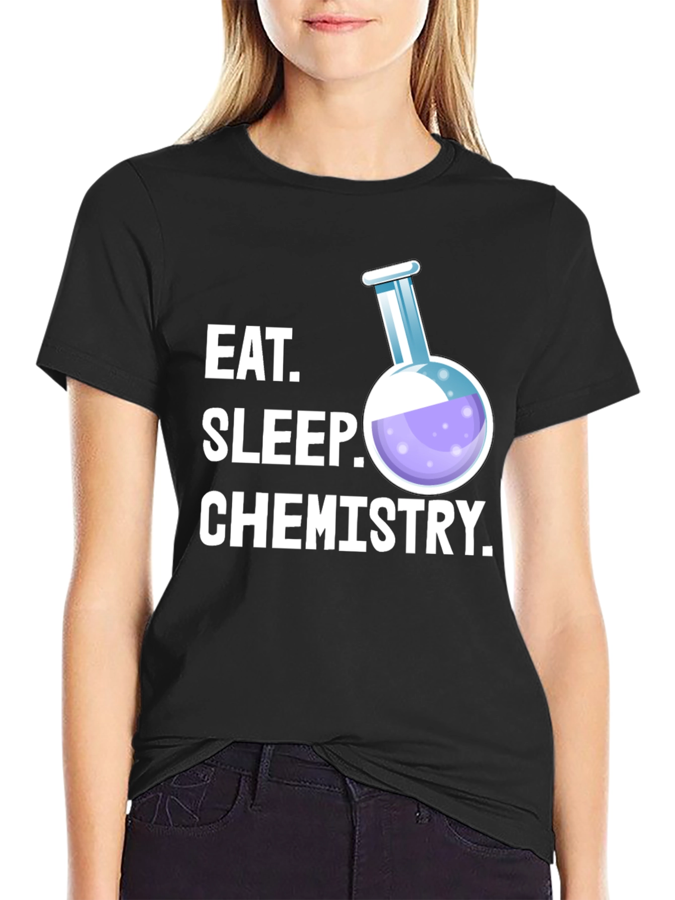 Eat Sleep Chemistry T-Shirt - Science Student Tee