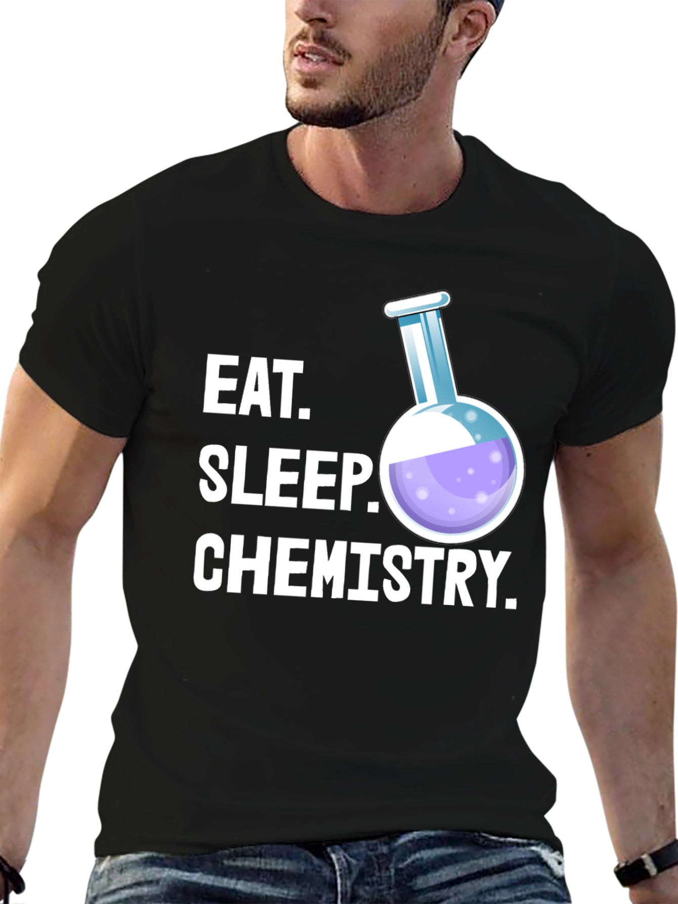 Eat Sleep Chemistry T-Shirt - Science Student Tee