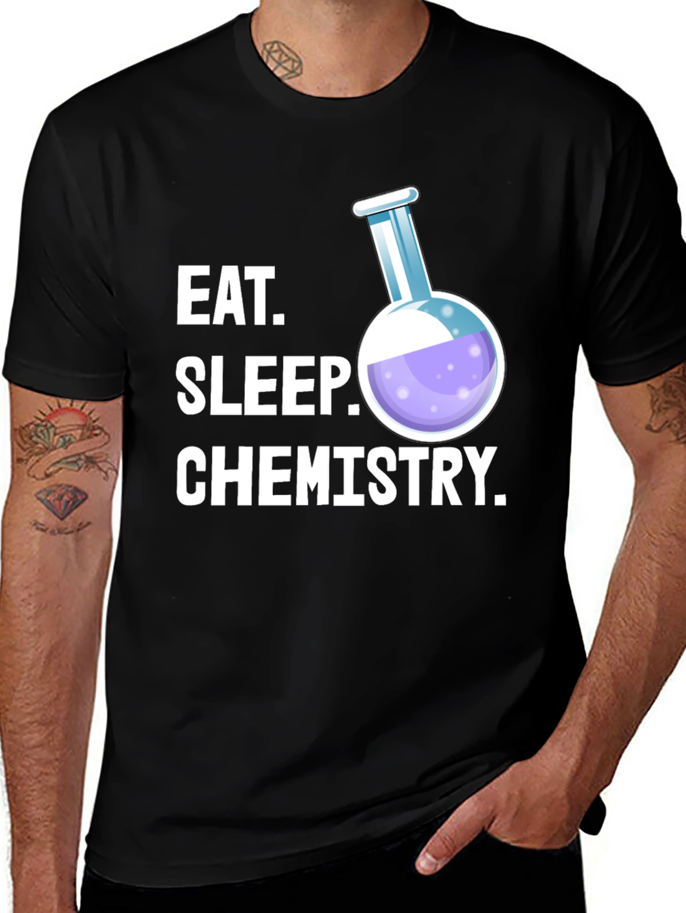 Eat Sleep Chemistry T-Shirt - Science Student Tee