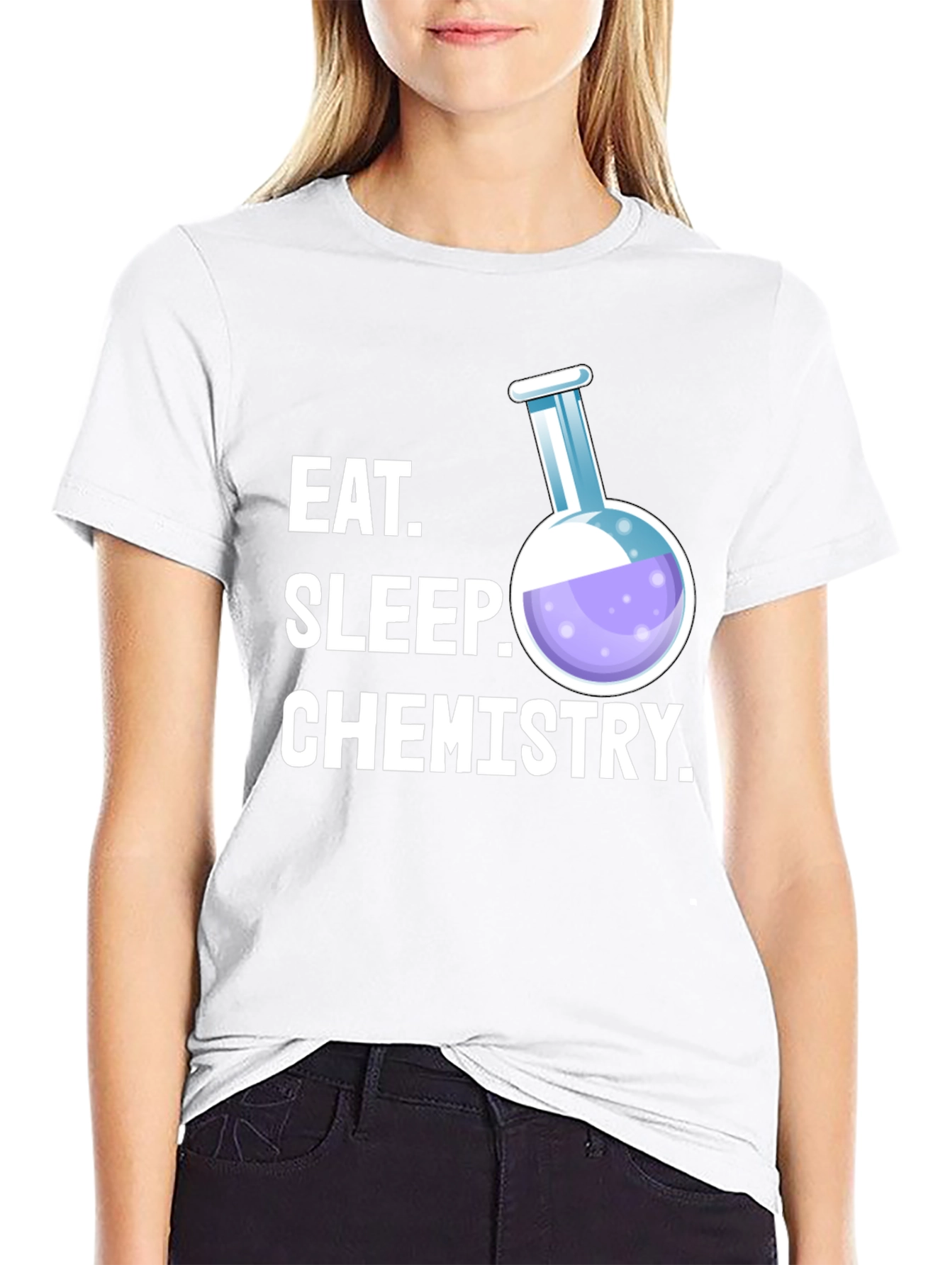 Eat Sleep Chemistry T-Shirt - Science Student Tee