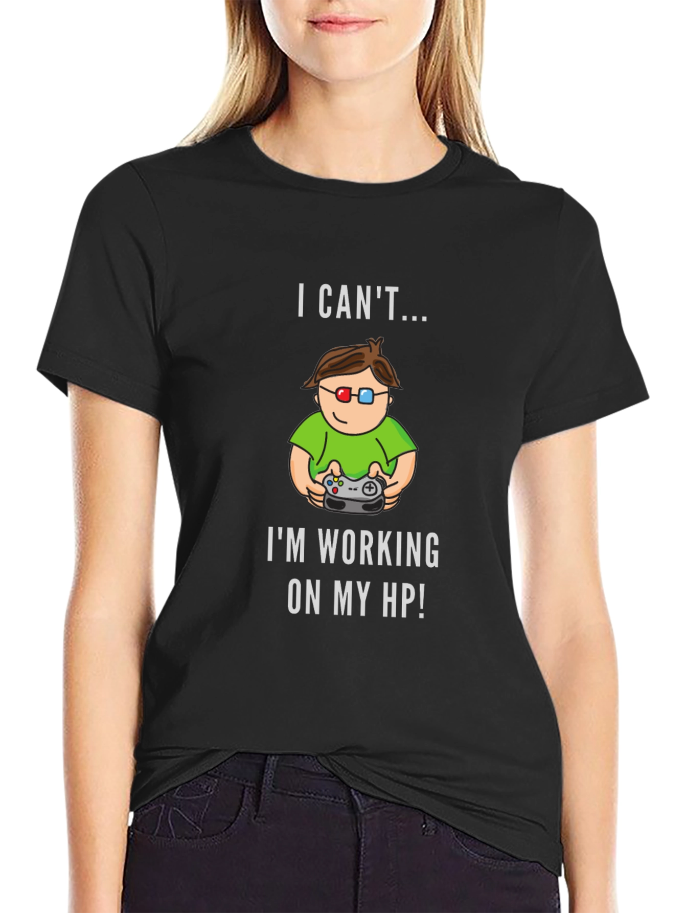 Gamer T-Shirt - I Cant Im Working On My HP!
