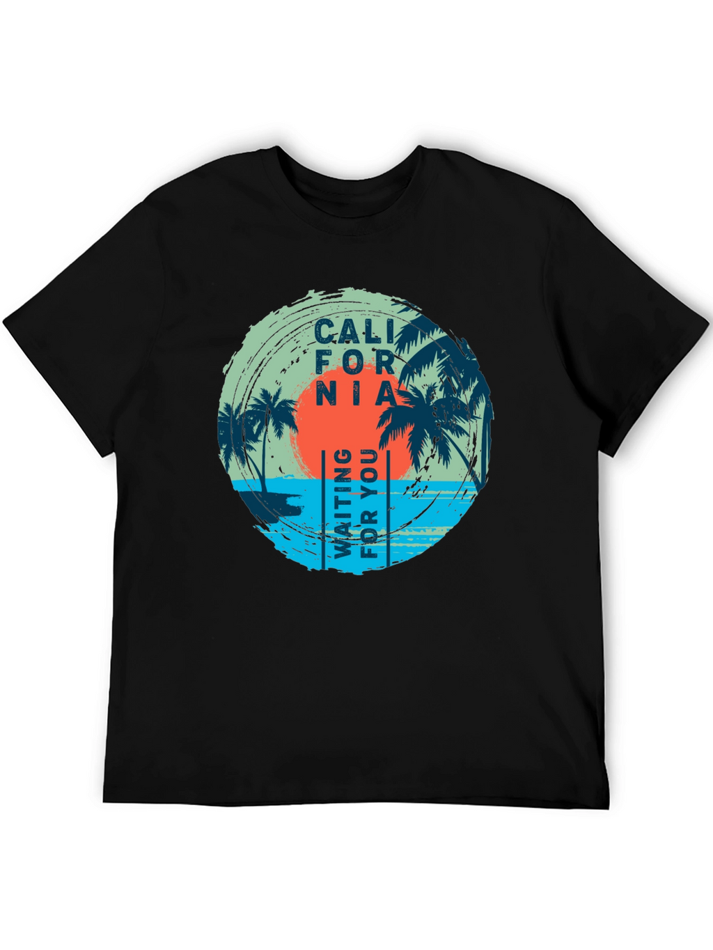 California Palms Black T-Shirt