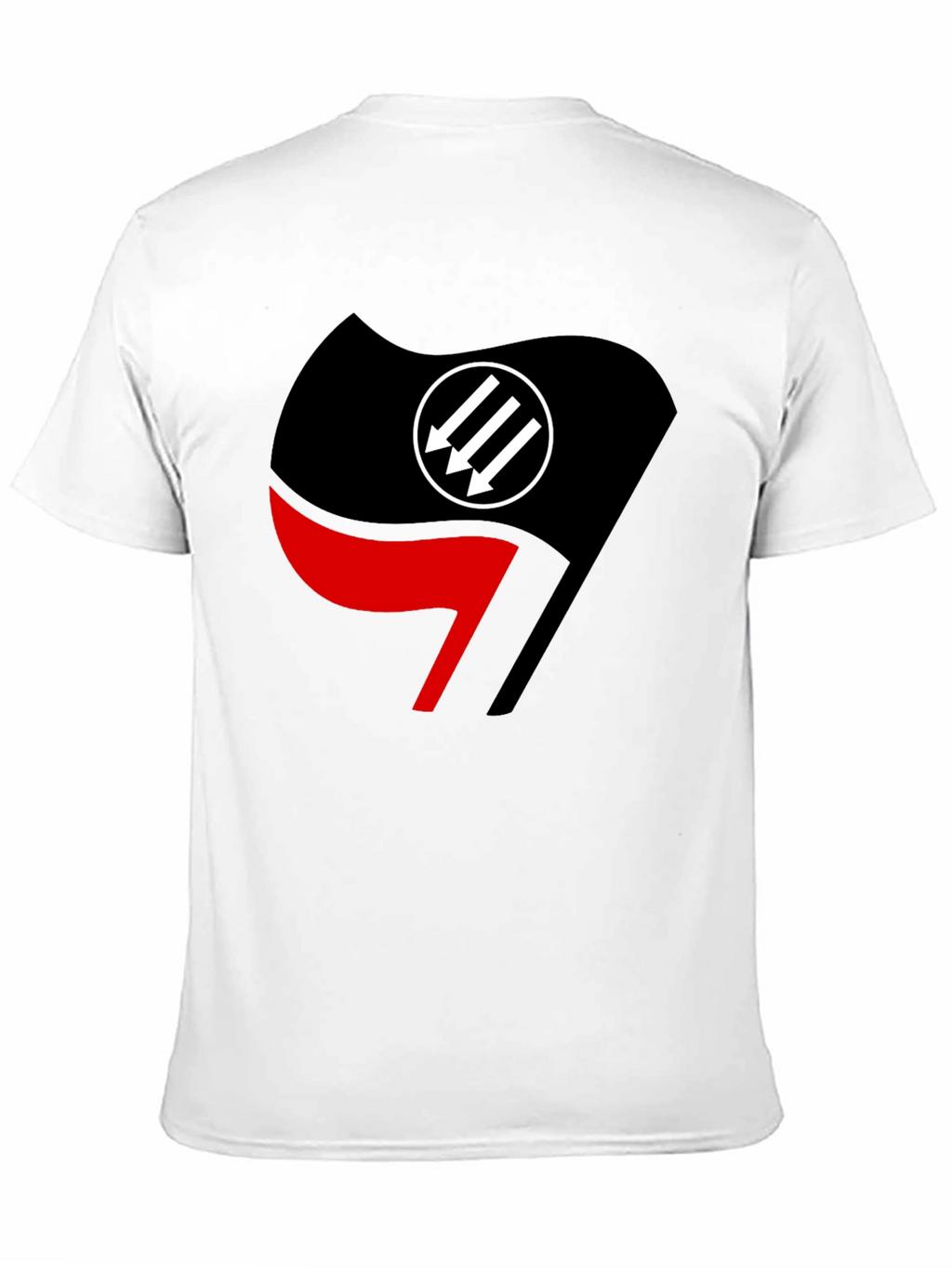 Antifascist Action Flag T-Shirt - Black