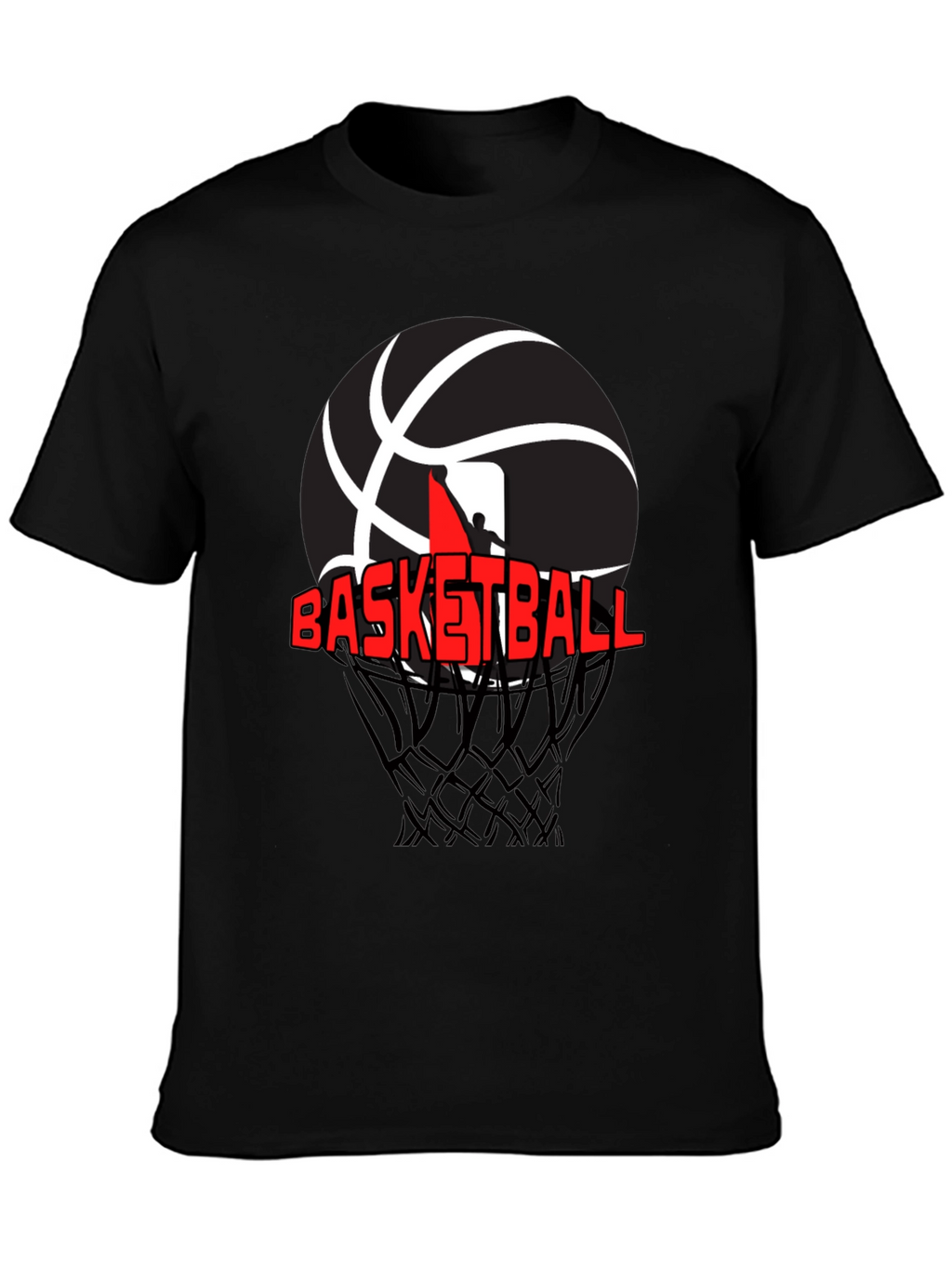 Basketball Graphic T-Shirt - Black