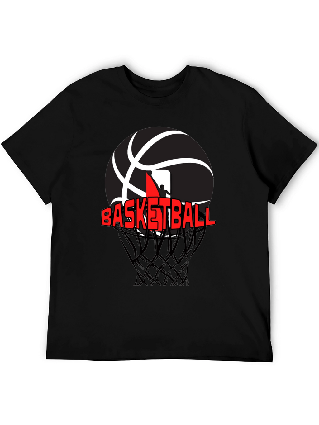 Basketball Graphic T-Shirt - Black