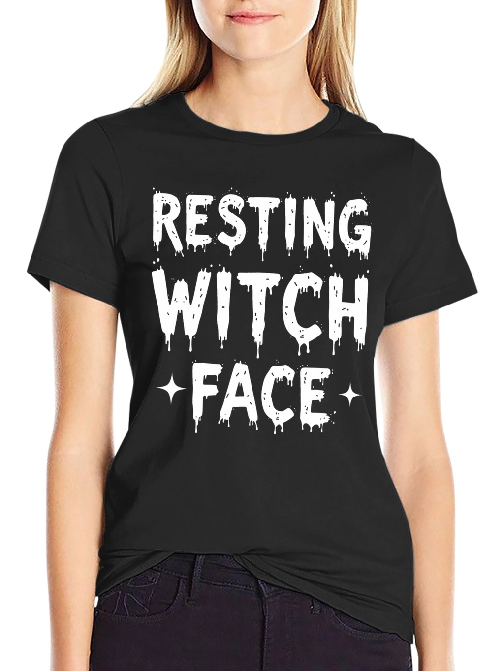 Resting Witch Face T-Shirt - Funny Halloween Tee