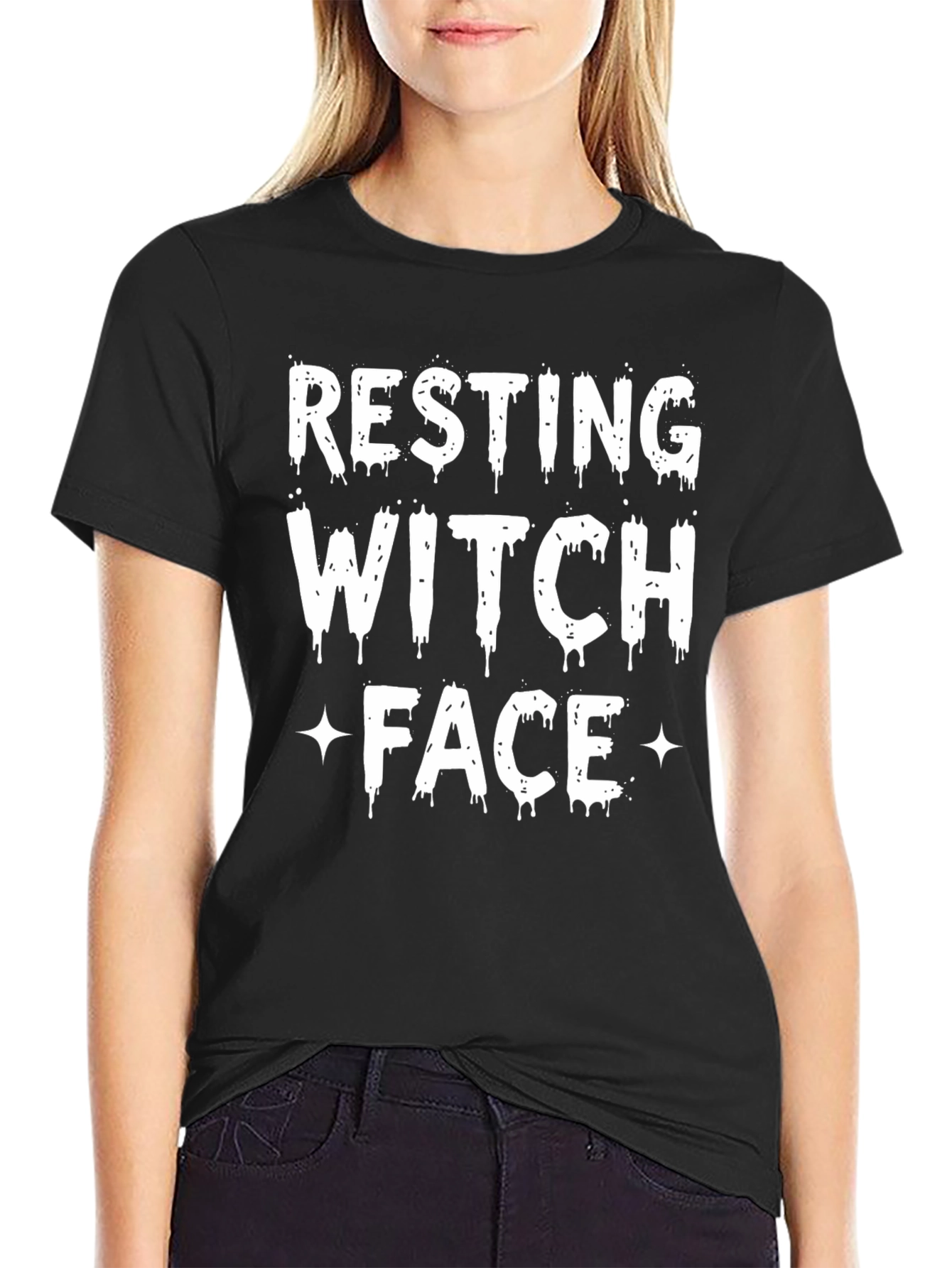 Resting Witch Face T-Shirt - Funny Halloween Tee