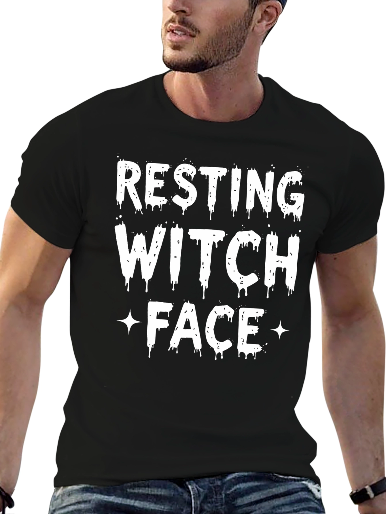 Resting Witch Face T-Shirt - Funny Halloween Tee
