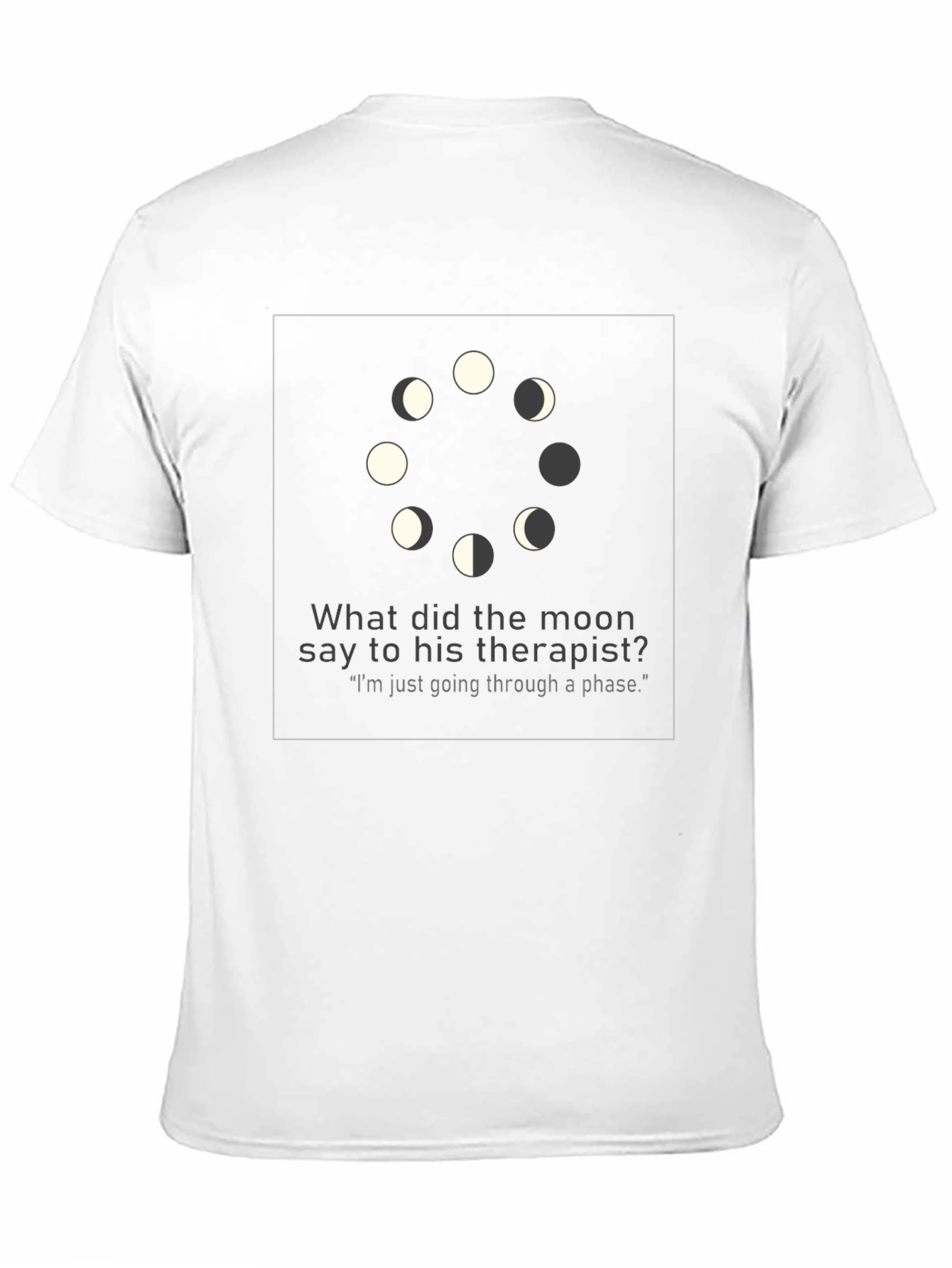 Moon Phase Therapist Joke Graphic T-Shirt