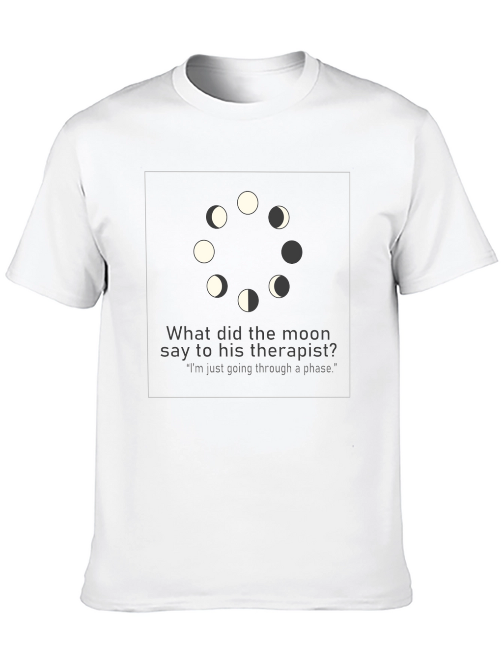 Moon Phase Therapist Joke Graphic T-Shirt