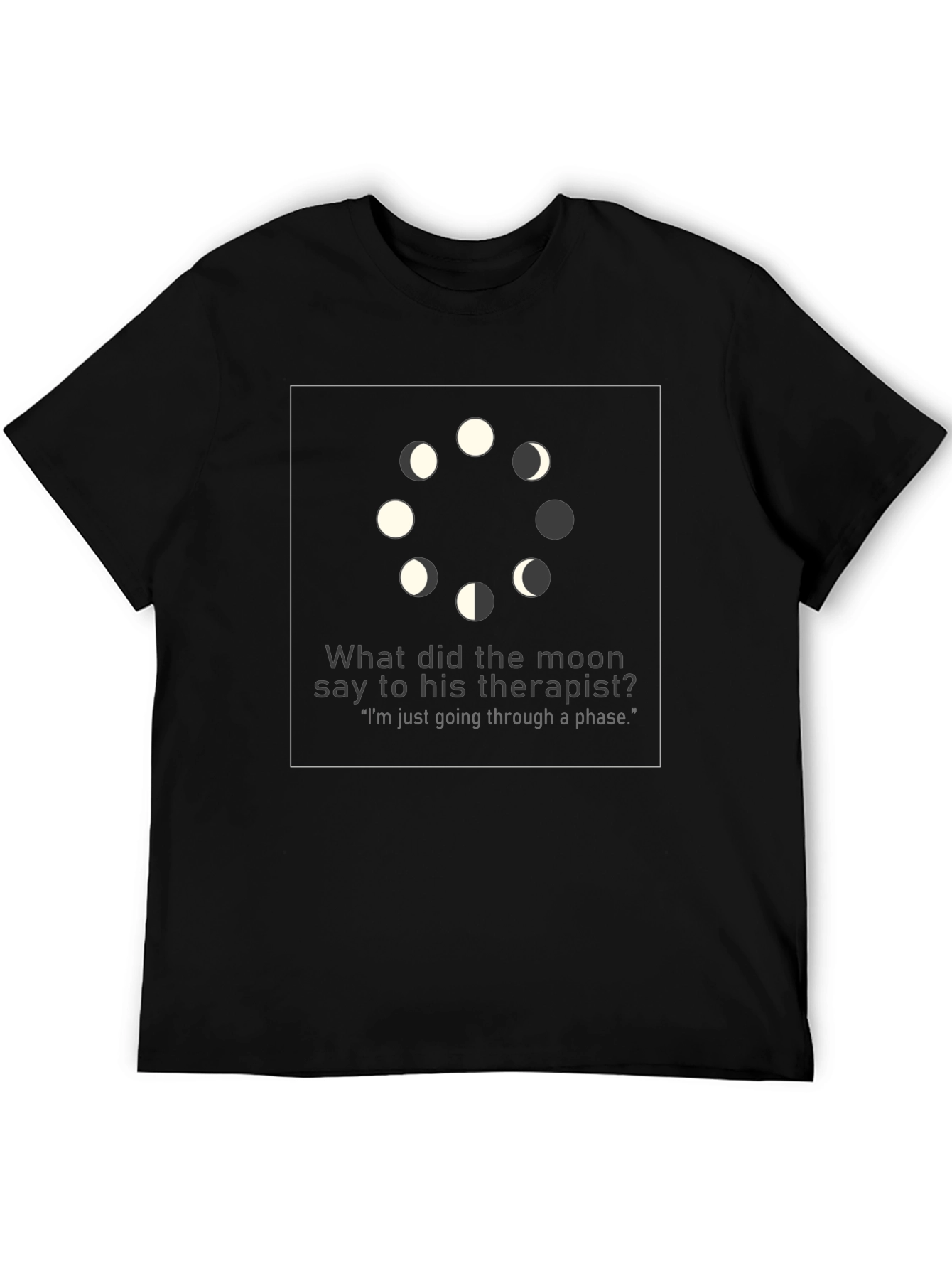 Moon Phase Therapist Joke Graphic T-Shirt