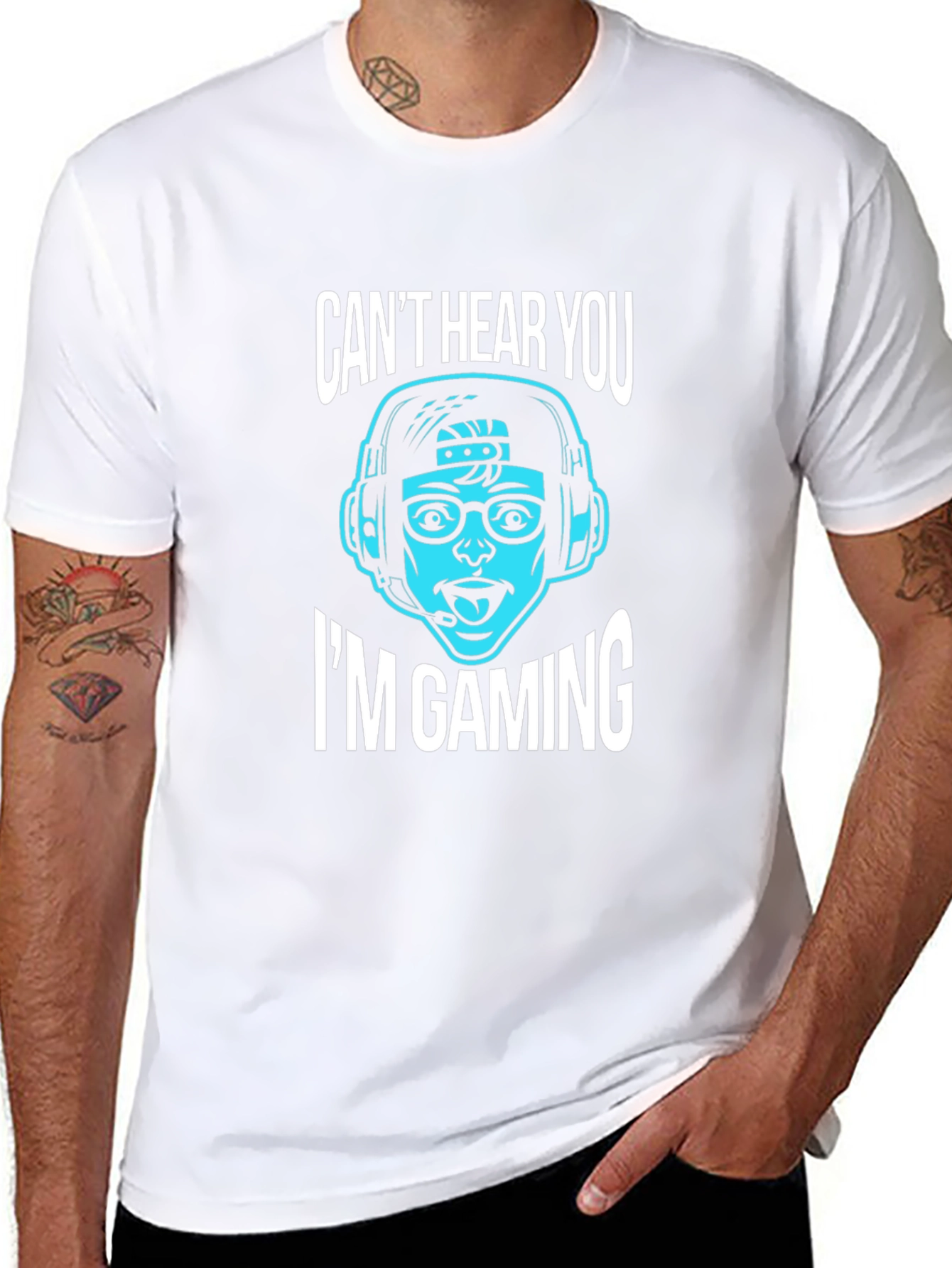 Gamer T-Shirt: Cant Hear You Im Gaming