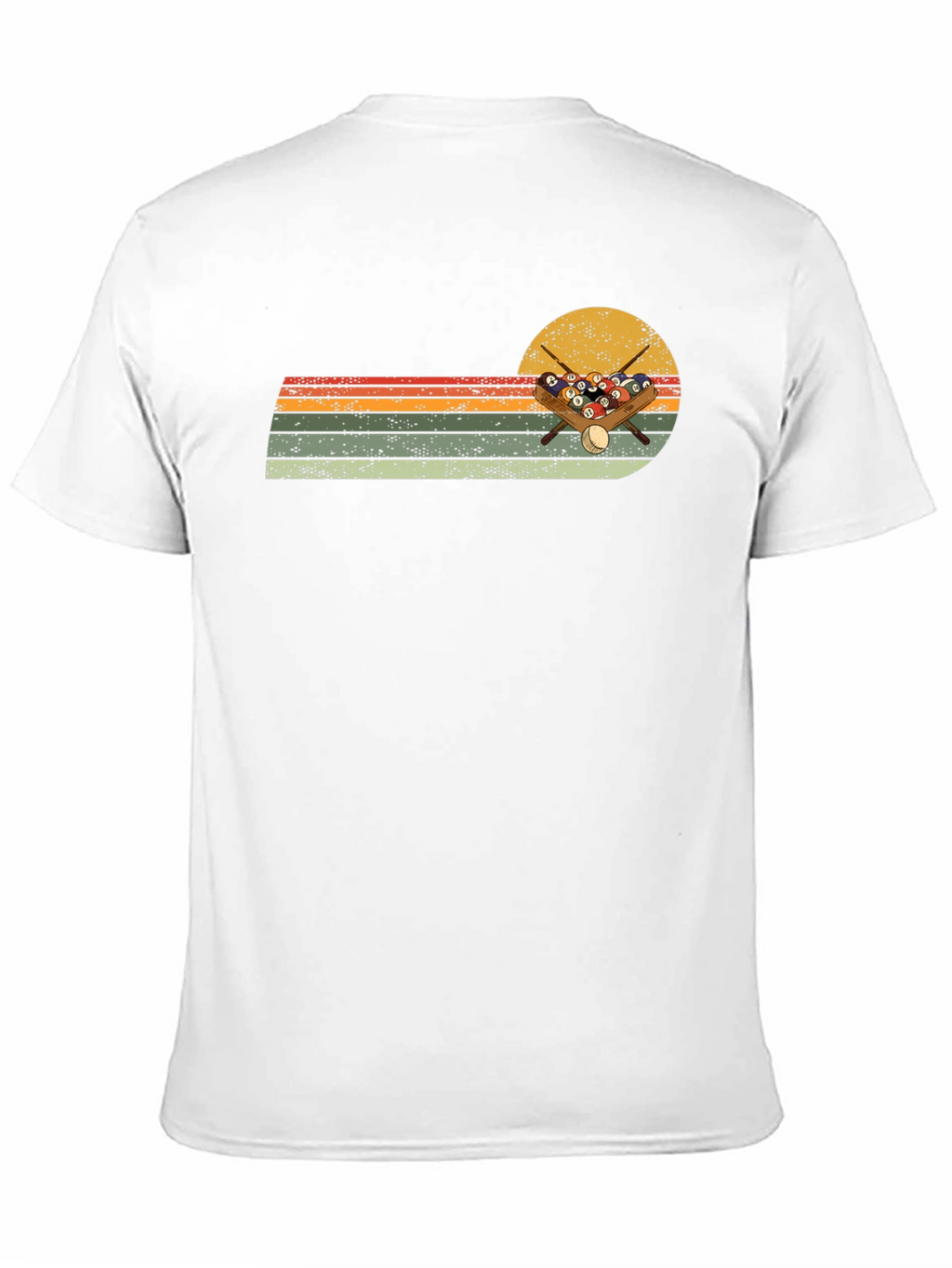 Retro Billiards Sunset Graphic Tee