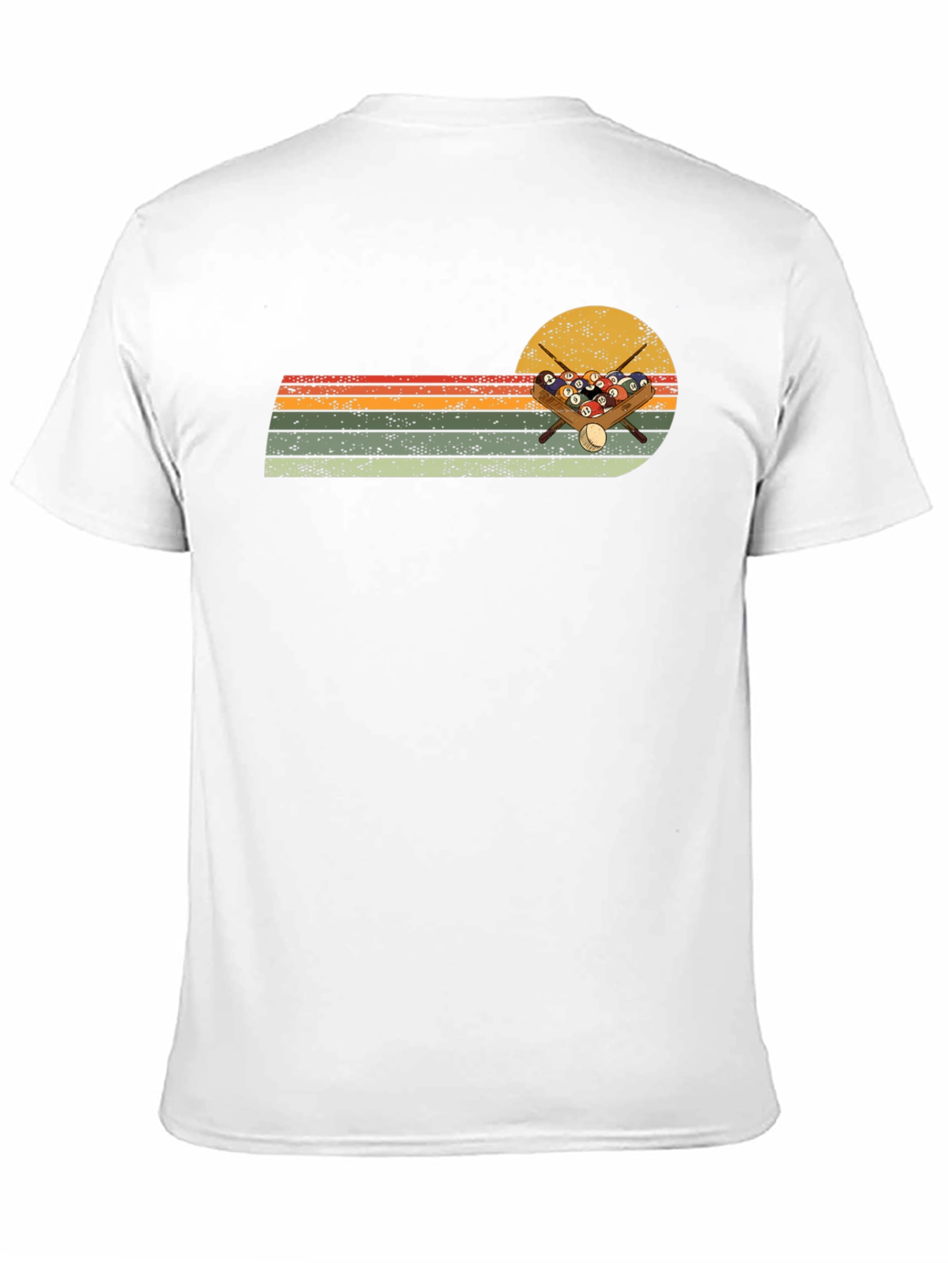 Retro Billiards Sunset Graphic Tee