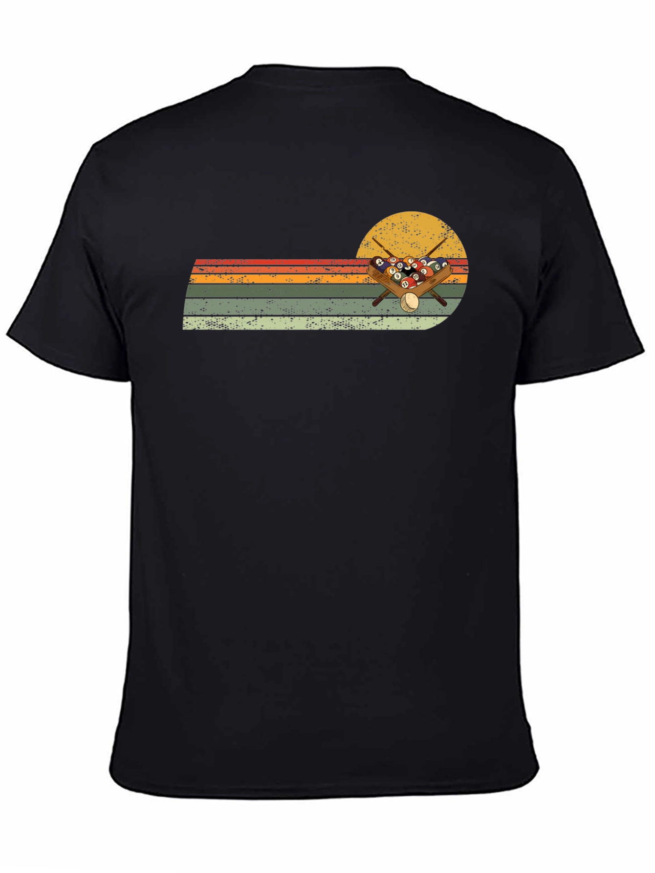 Retro Billiards Sunset Graphic Tee