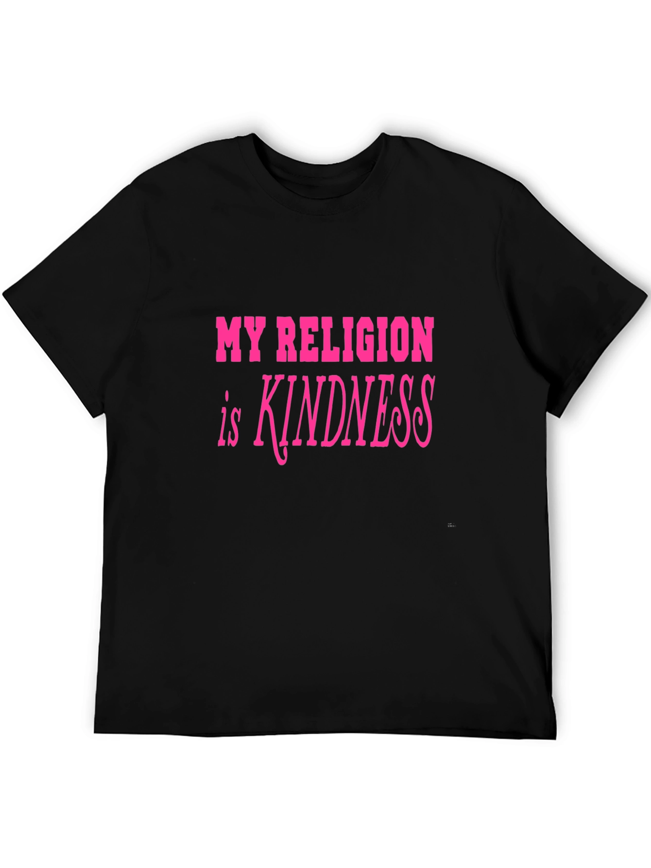 Kindness Religion Graphic Tee - Black