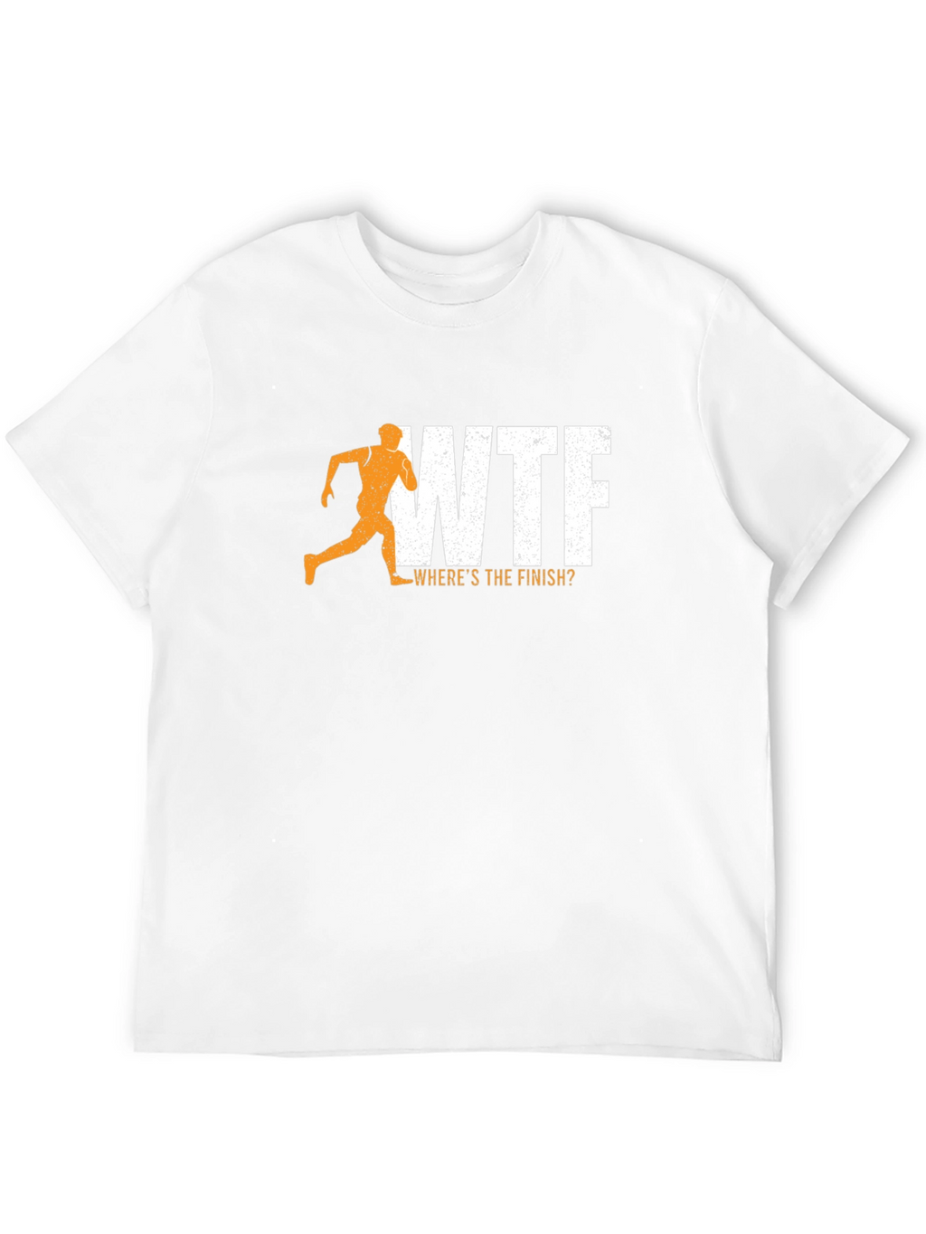 WTF Wheres The Finish? Mens Black Graphic Tee