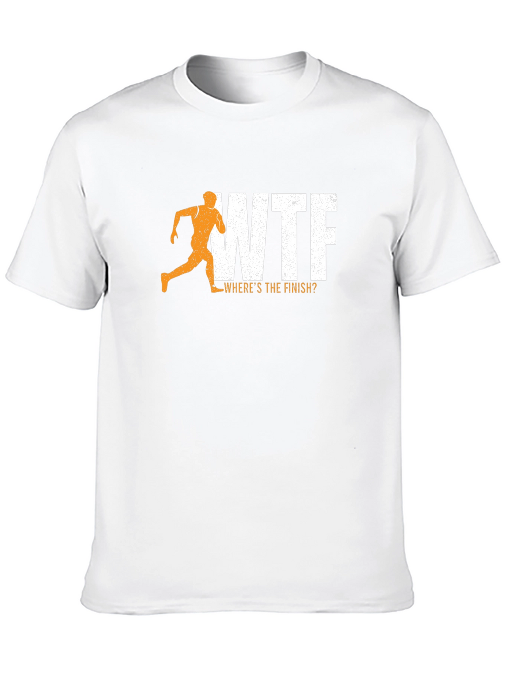 WTF Wheres The Finish? Mens Black Graphic Tee