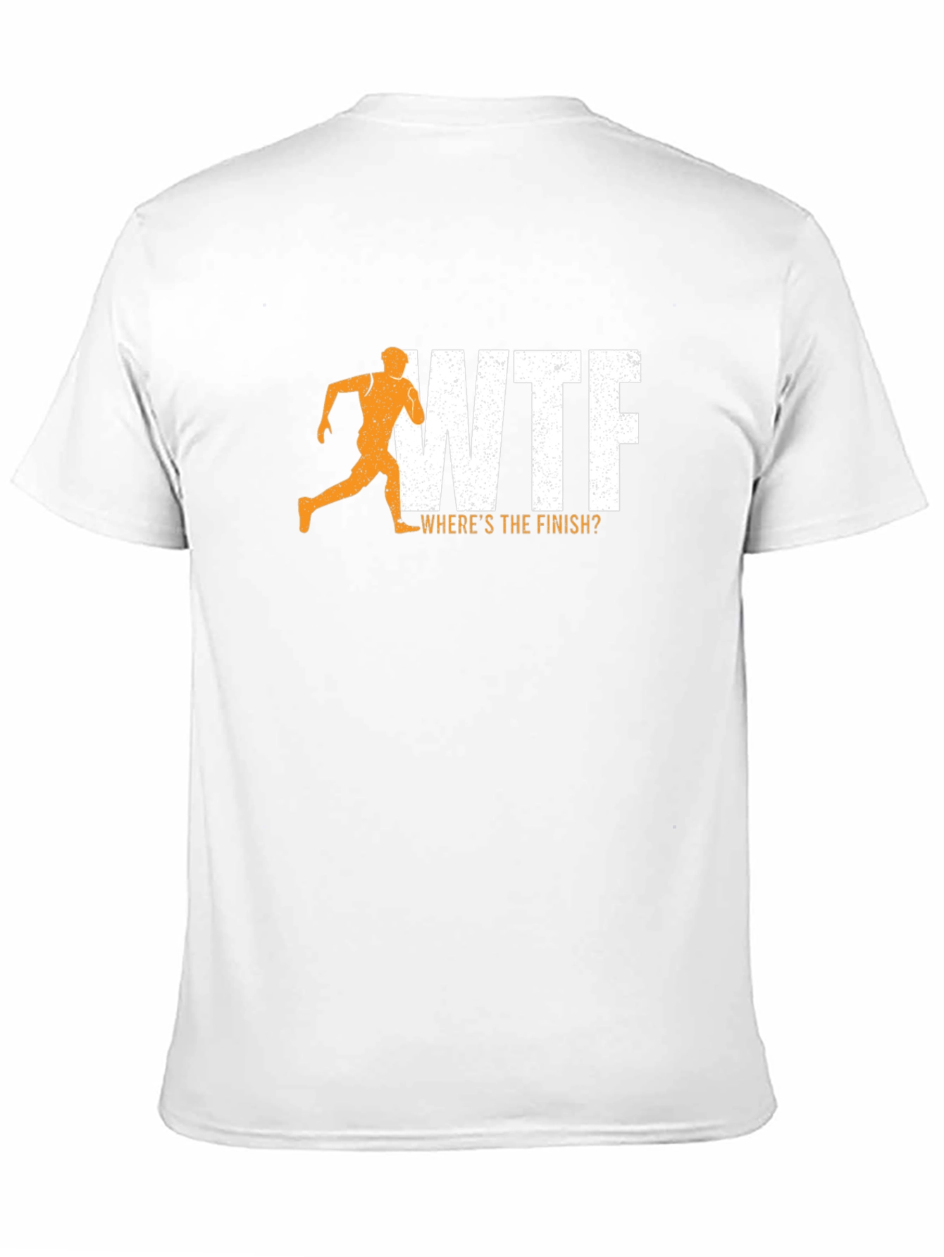 WTF Wheres The Finish? Mens Black Graphic Tee