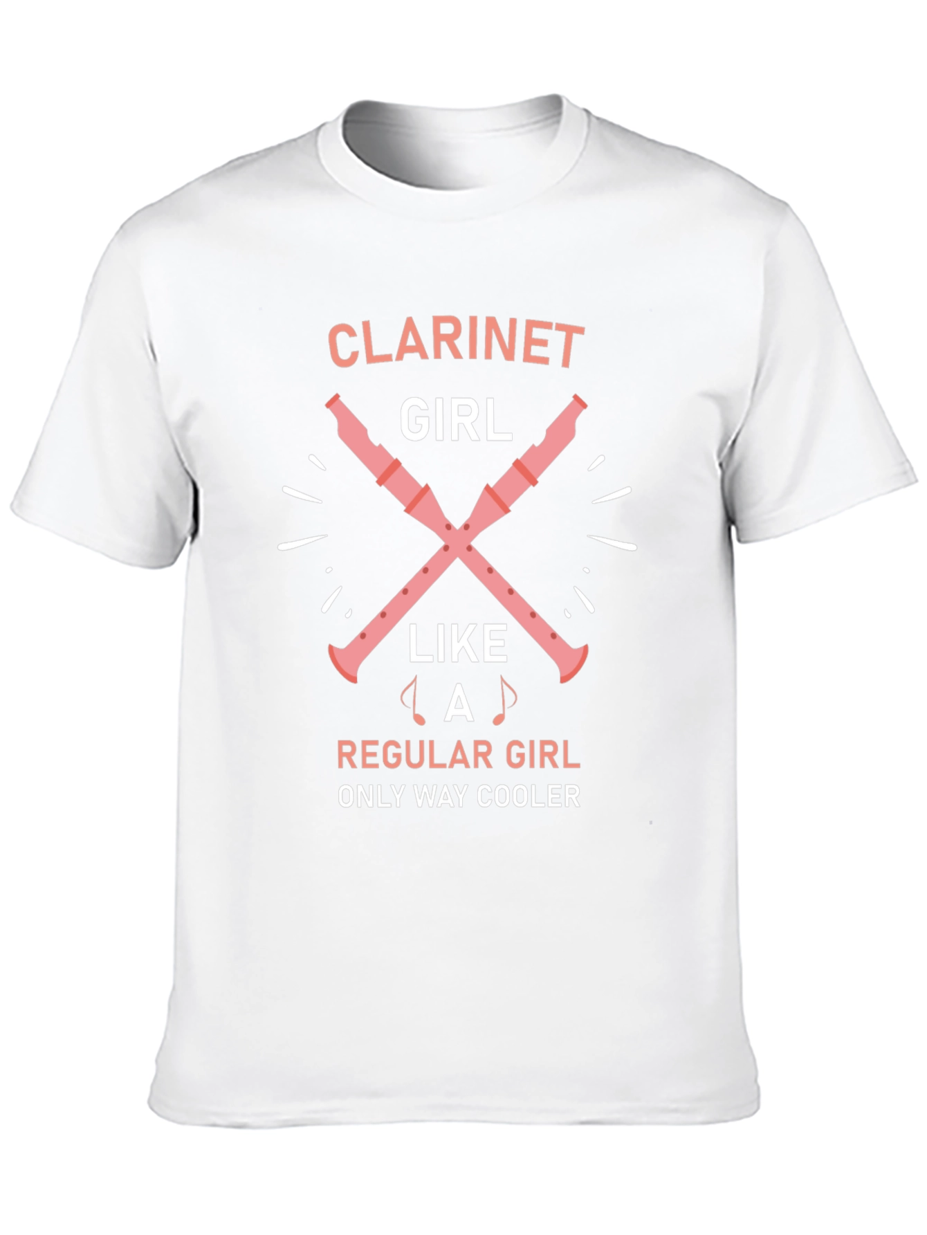 Clarinet Girl Graphic T-Shirt - Music Lover Tee