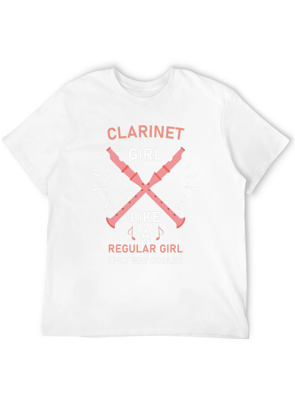 Clarinet Girl Graphic T-Shirt - Music Lover Tee