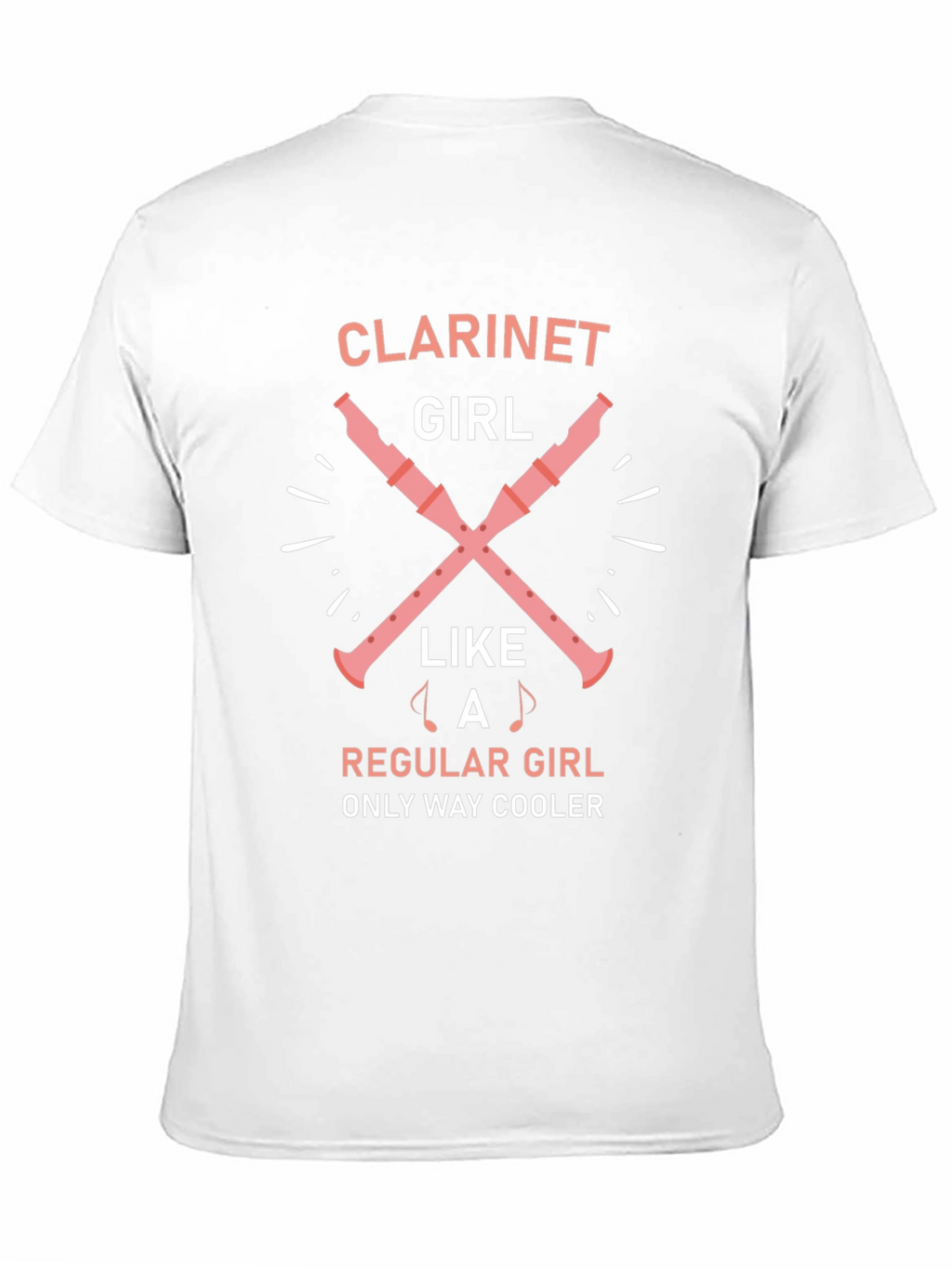 Clarinet Girl Graphic T-Shirt - Music Lover Tee