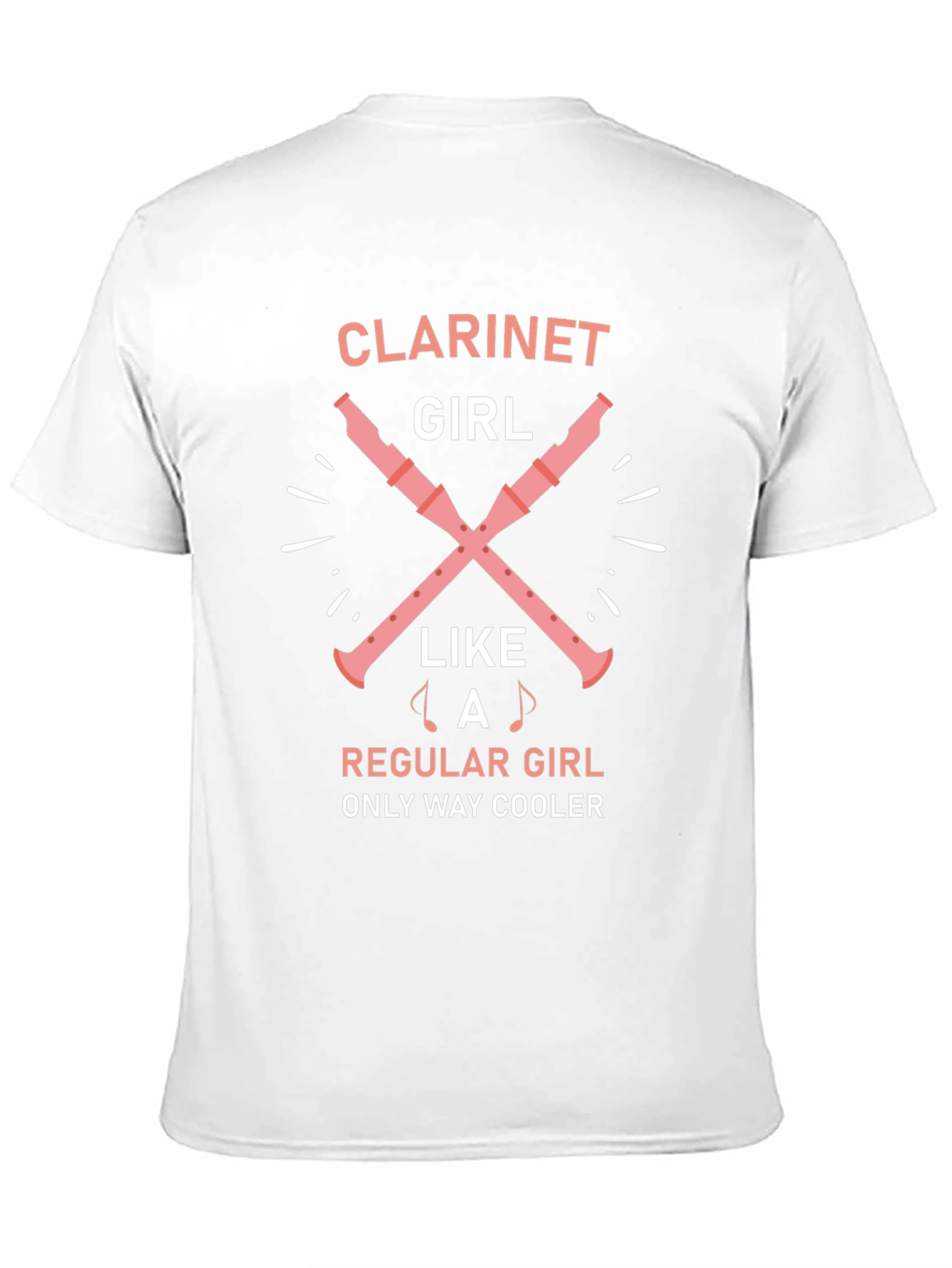 Clarinet Girl Graphic T-Shirt - Music Lover Tee