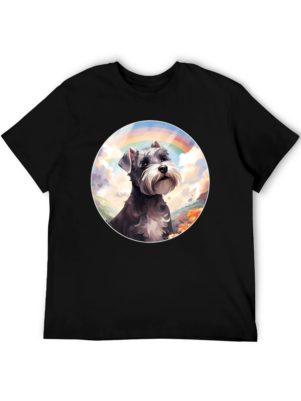 Rainbow Schnauzer Graphic Tee