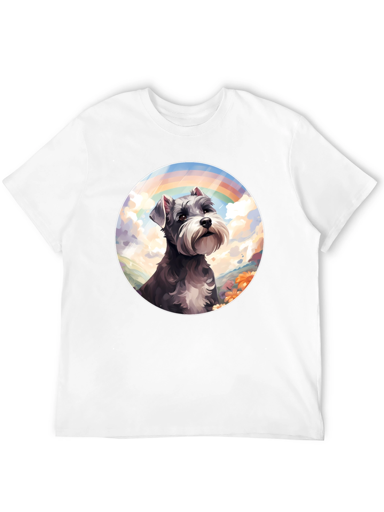 Rainbow Schnauzer Graphic Tee