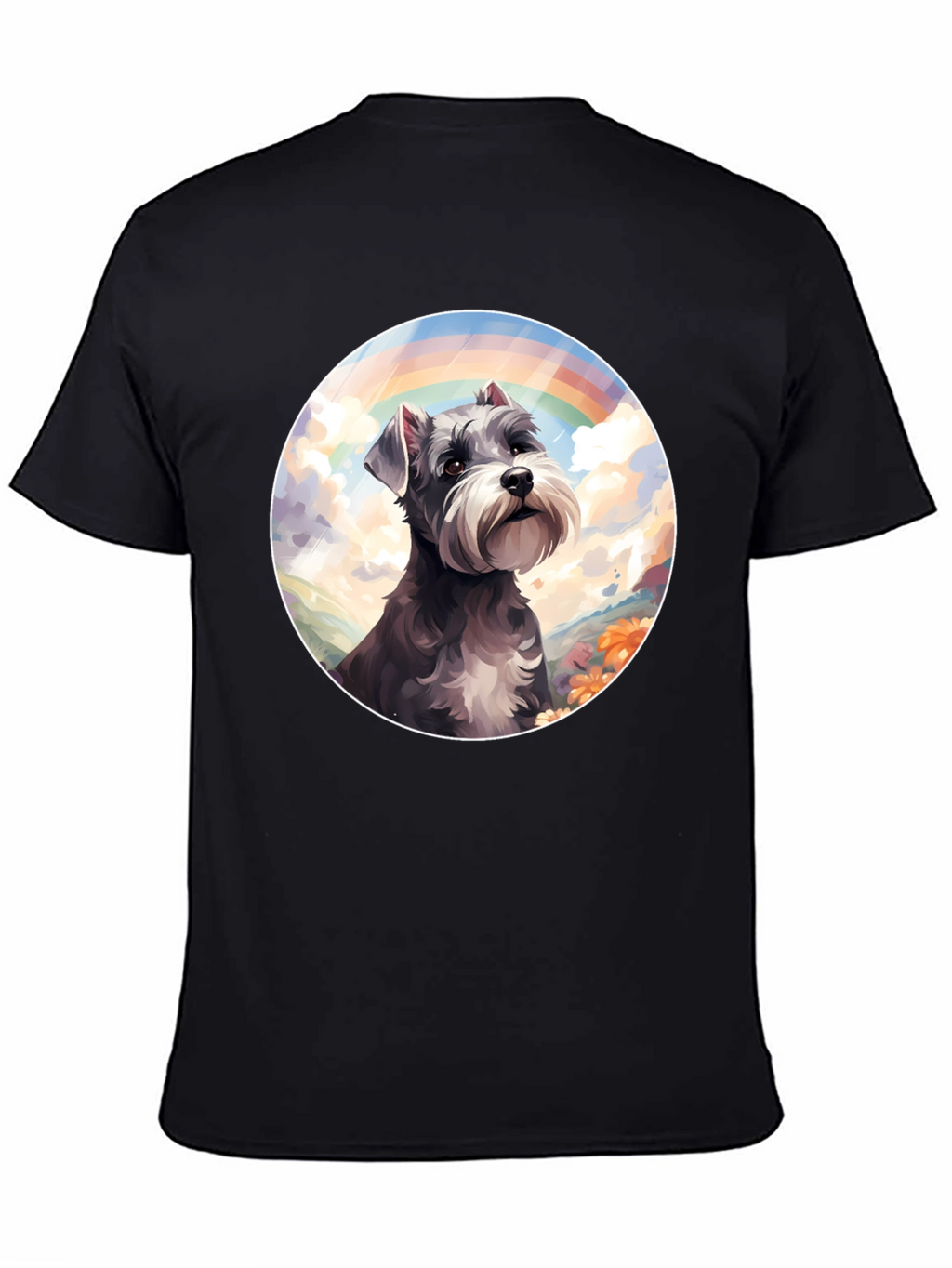 Rainbow Schnauzer Graphic Tee