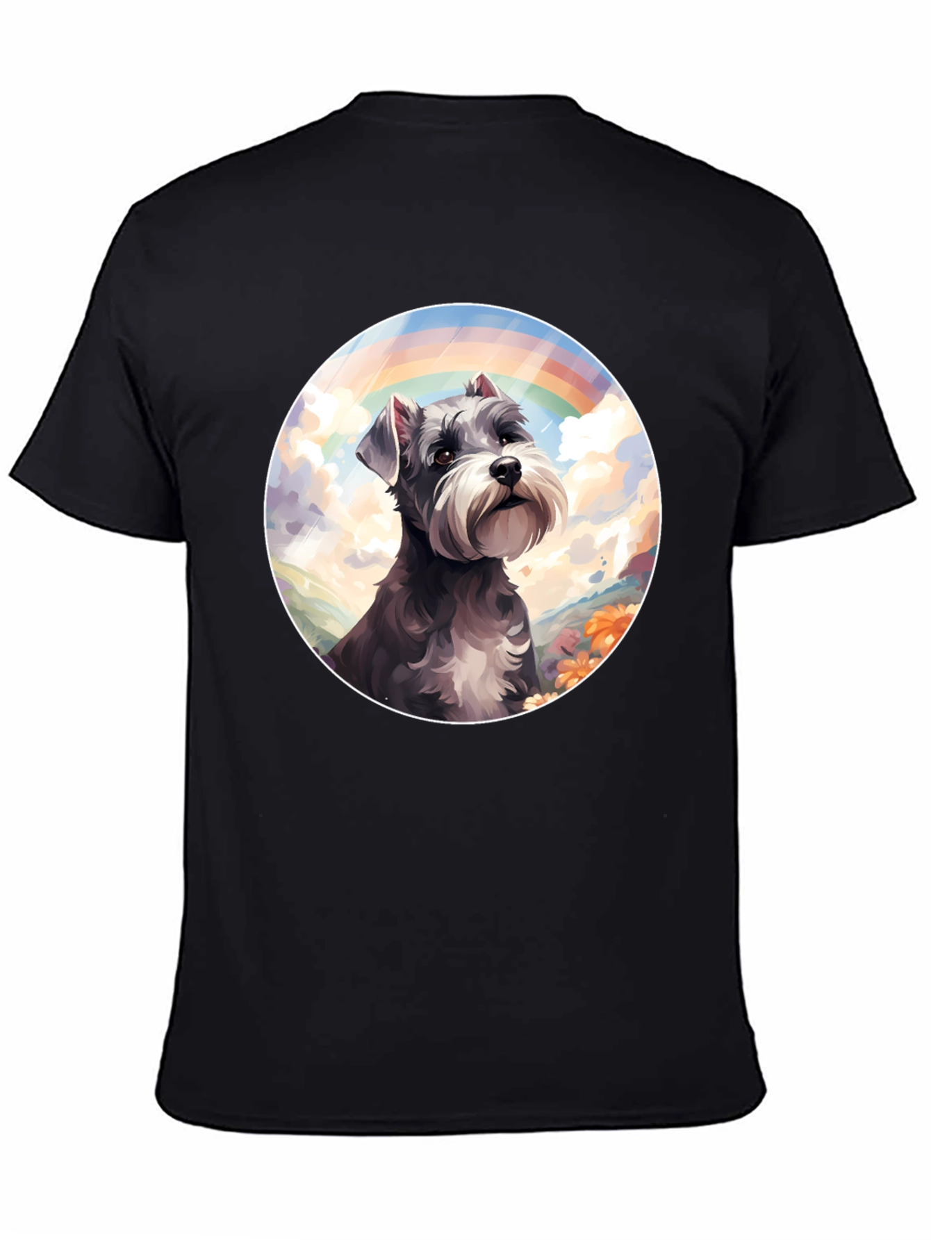 Rainbow Schnauzer Graphic Tee