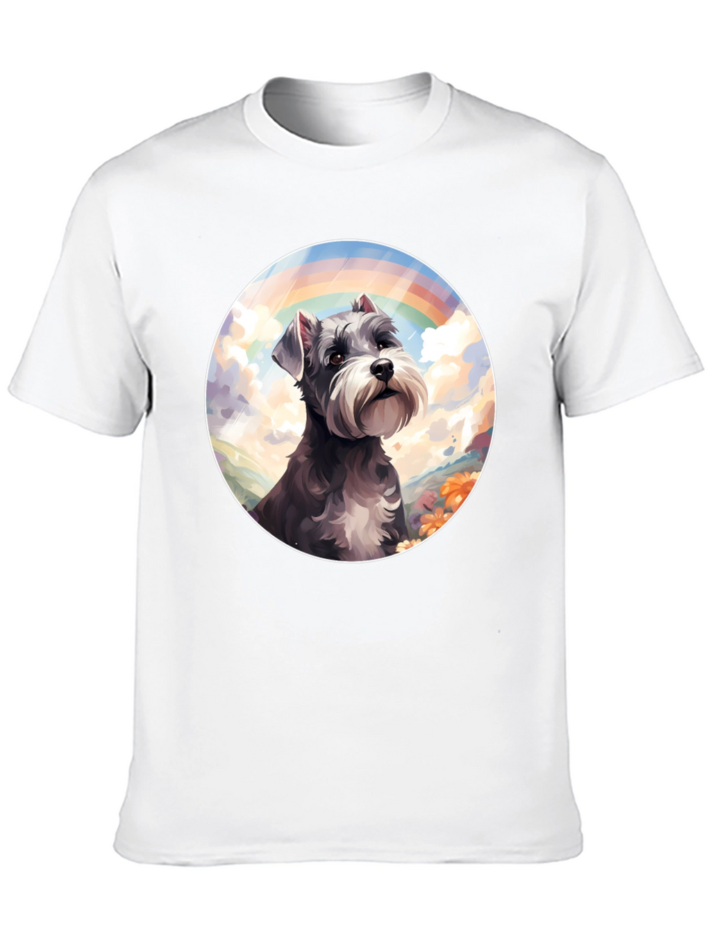 Rainbow Schnauzer Graphic Tee