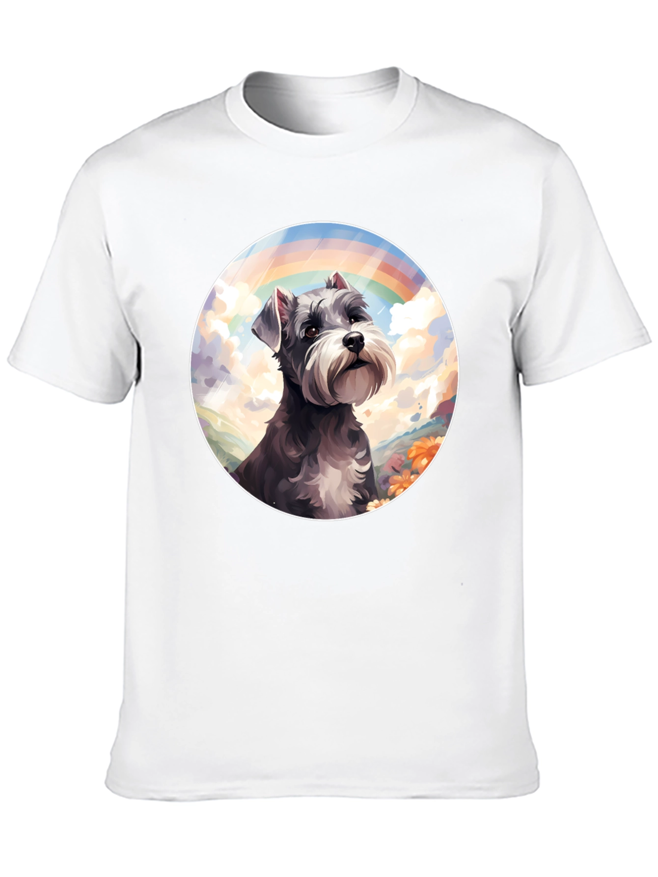 Rainbow Schnauzer Graphic Tee