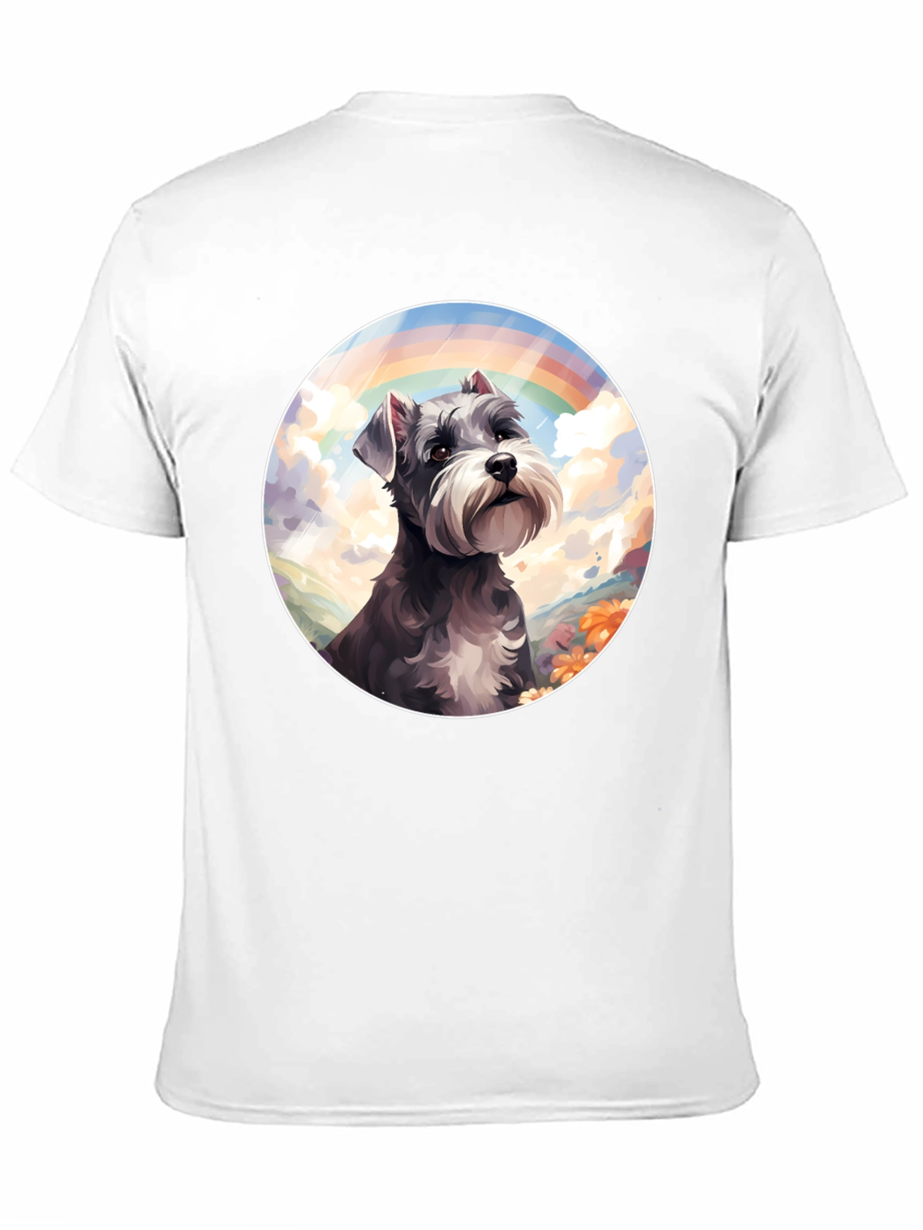Rainbow Schnauzer Graphic Tee