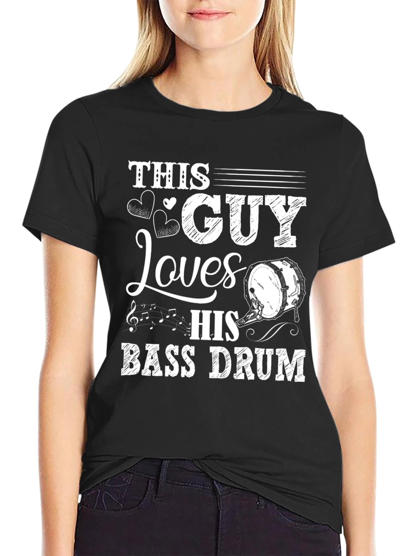 Bass Drum Lover T-Shirt - This Guy Loves His Bass Drum