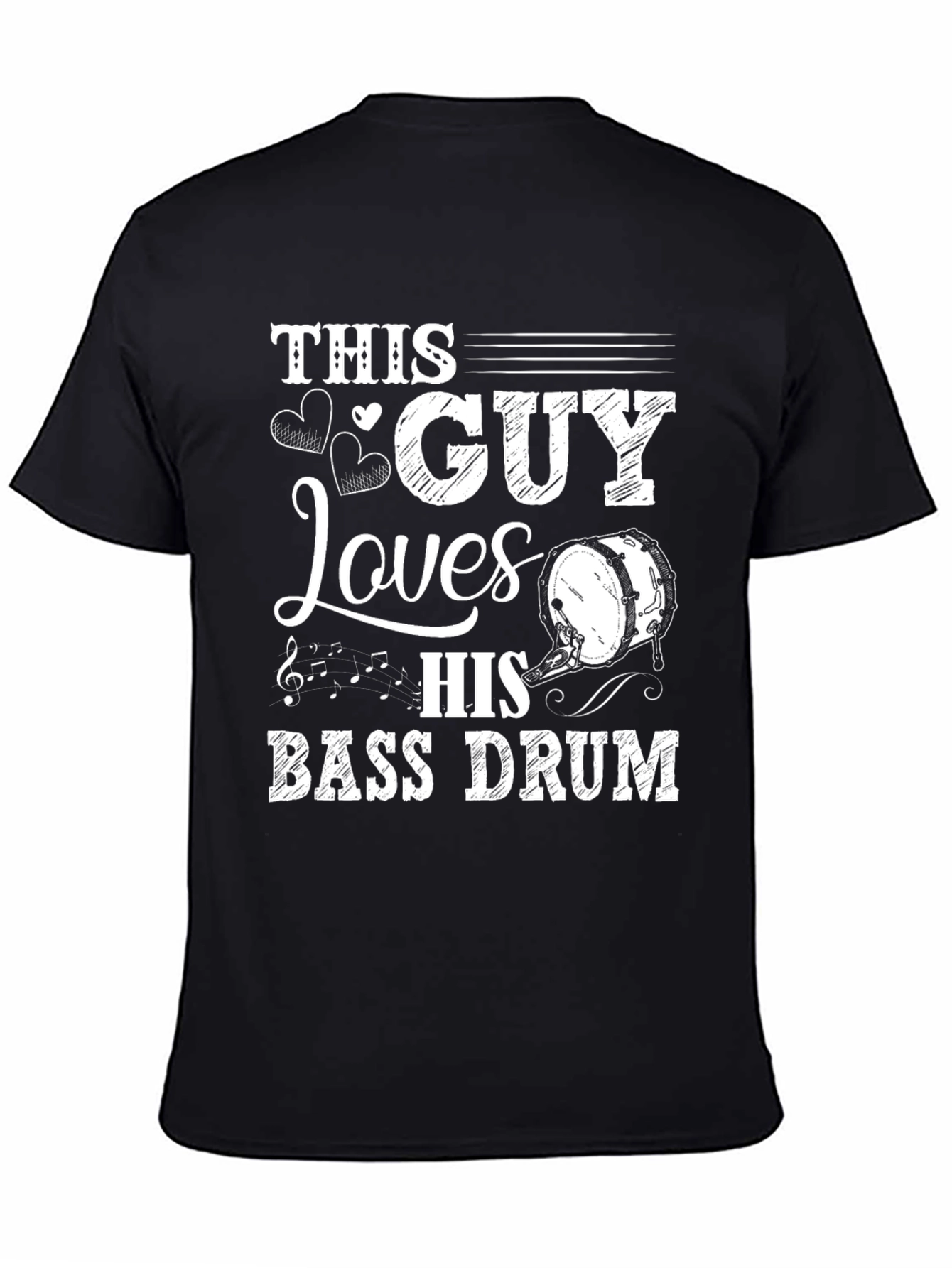 Bass Drum Lover T-Shirt - This Guy Loves His Bass Drum