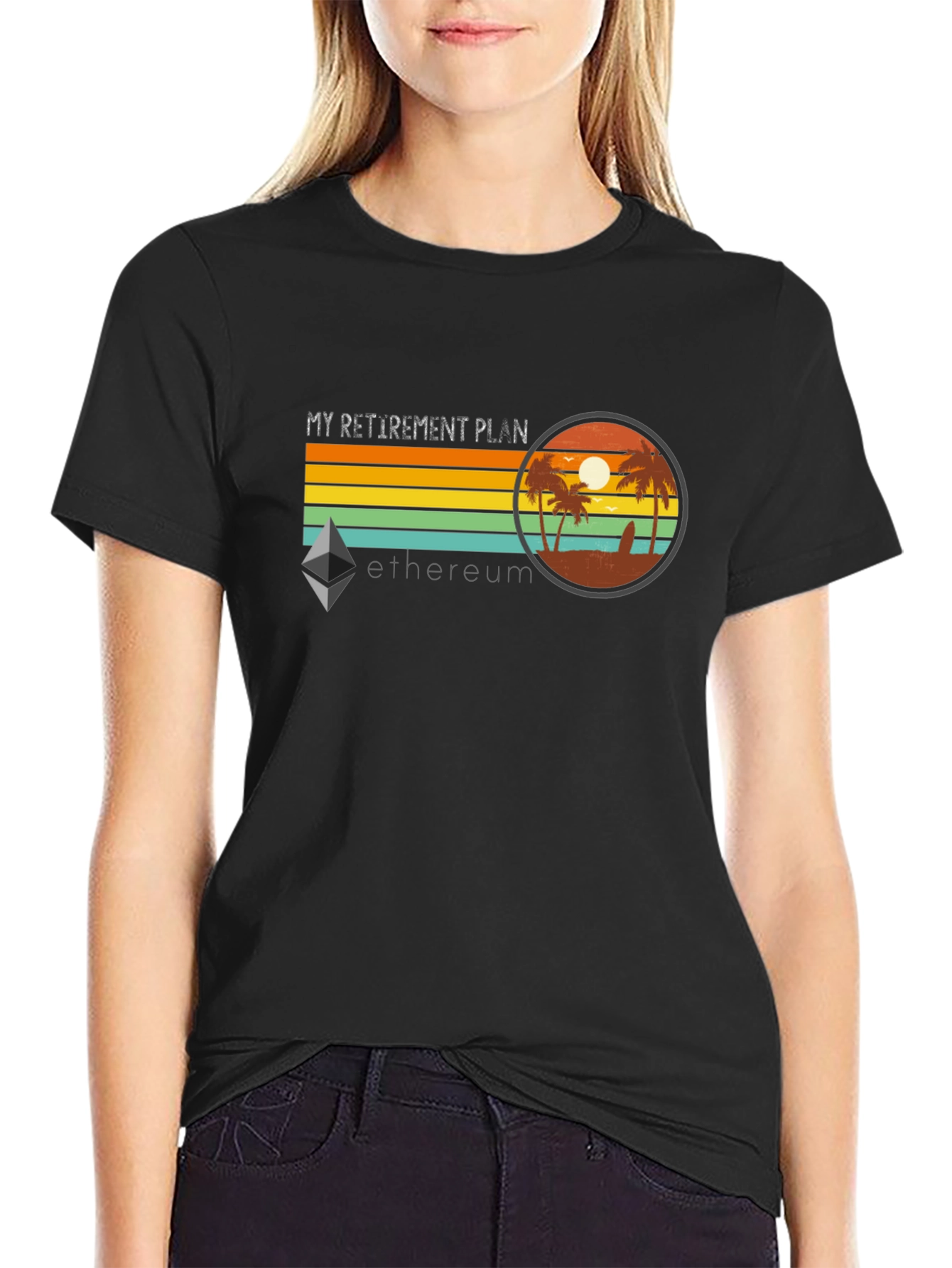 Ethereum Retirement Plan Black T-Shirt
