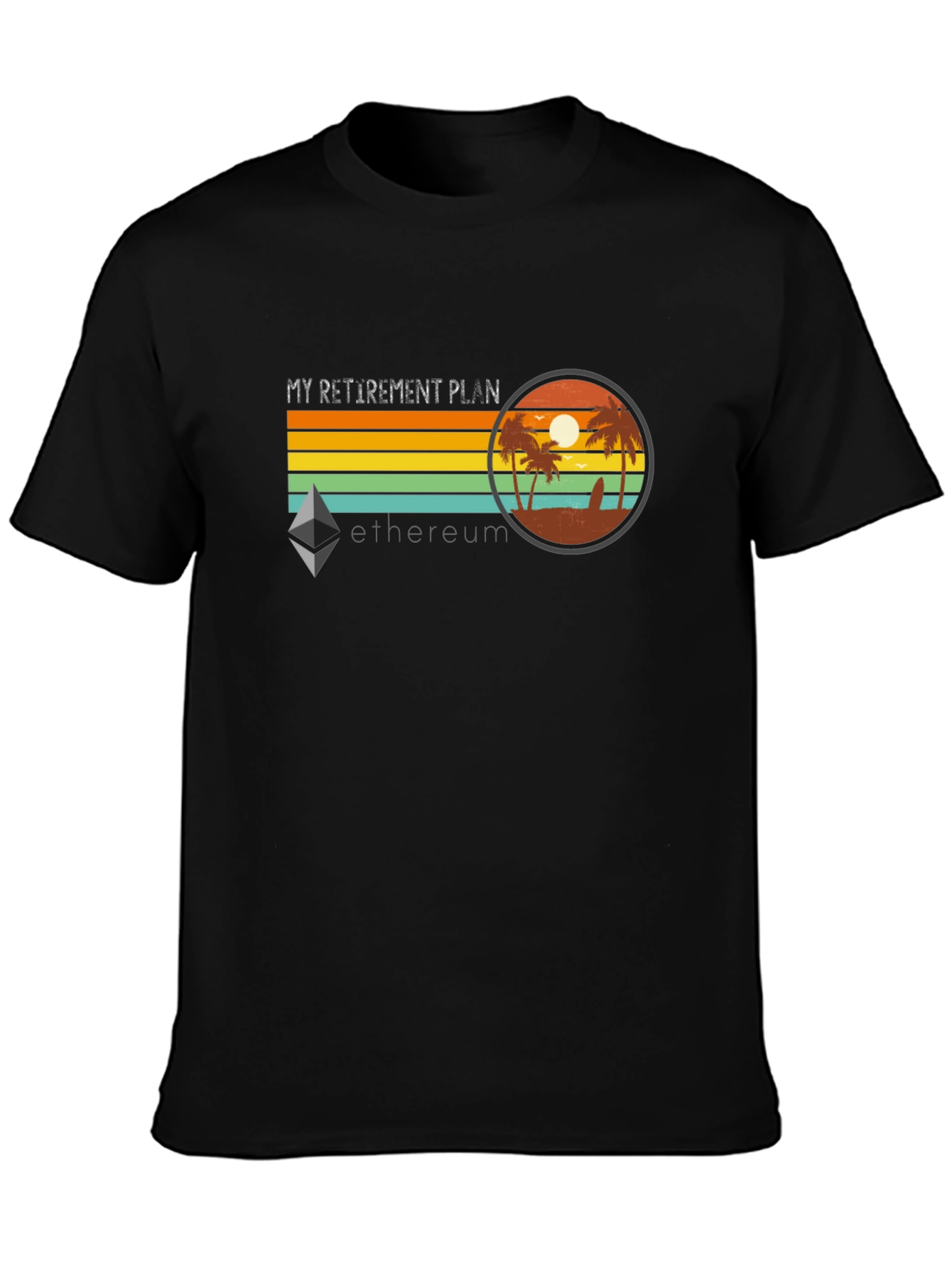 Ethereum Retirement Plan Black T-Shirt