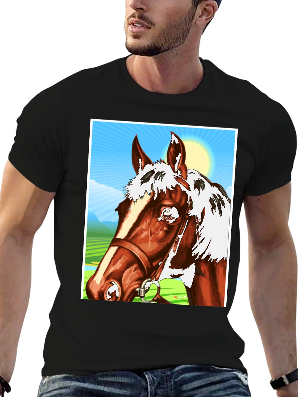 Horse Graphic T-Shirt - Equestrian Style