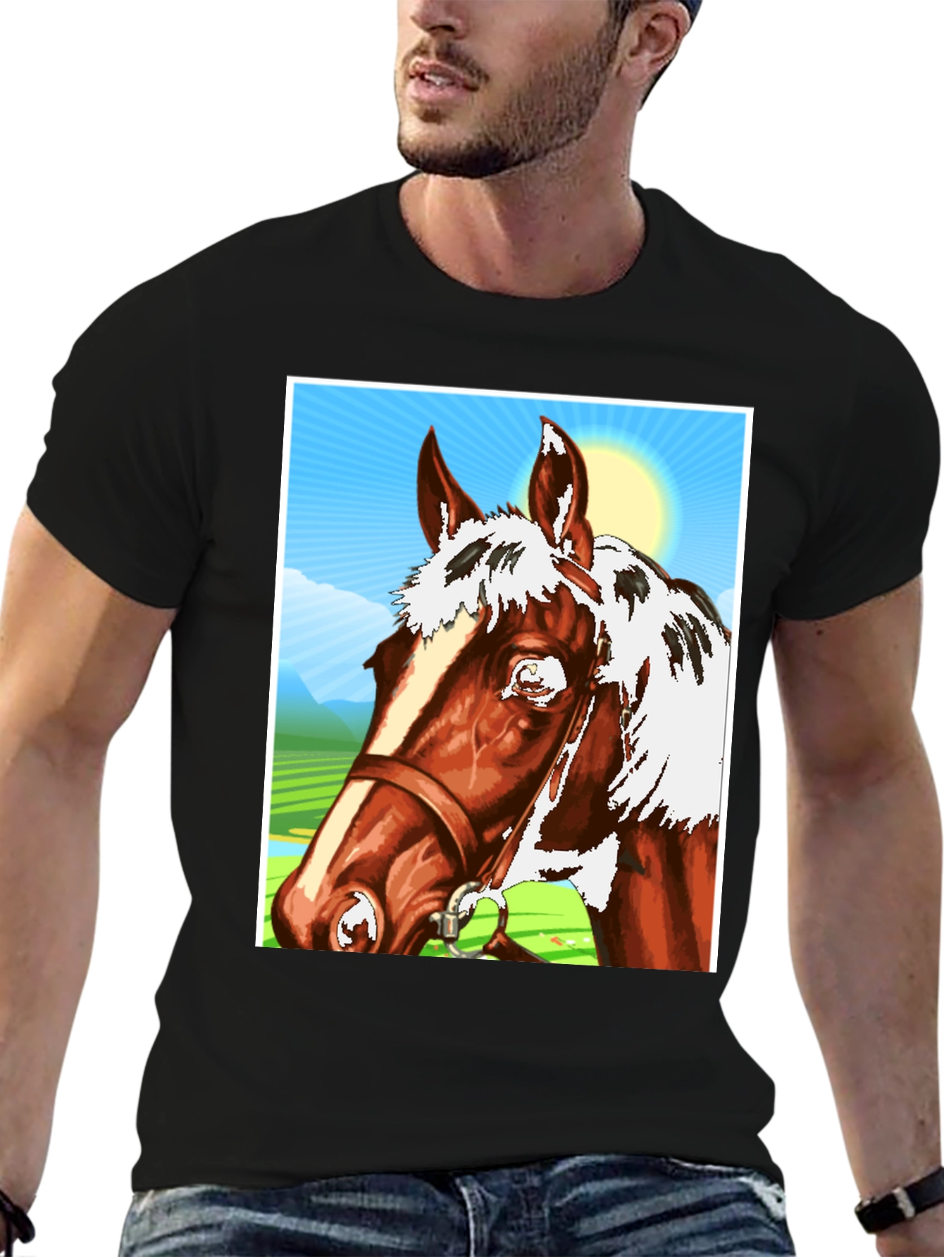 Horse Graphic T-Shirt - Equestrian Style