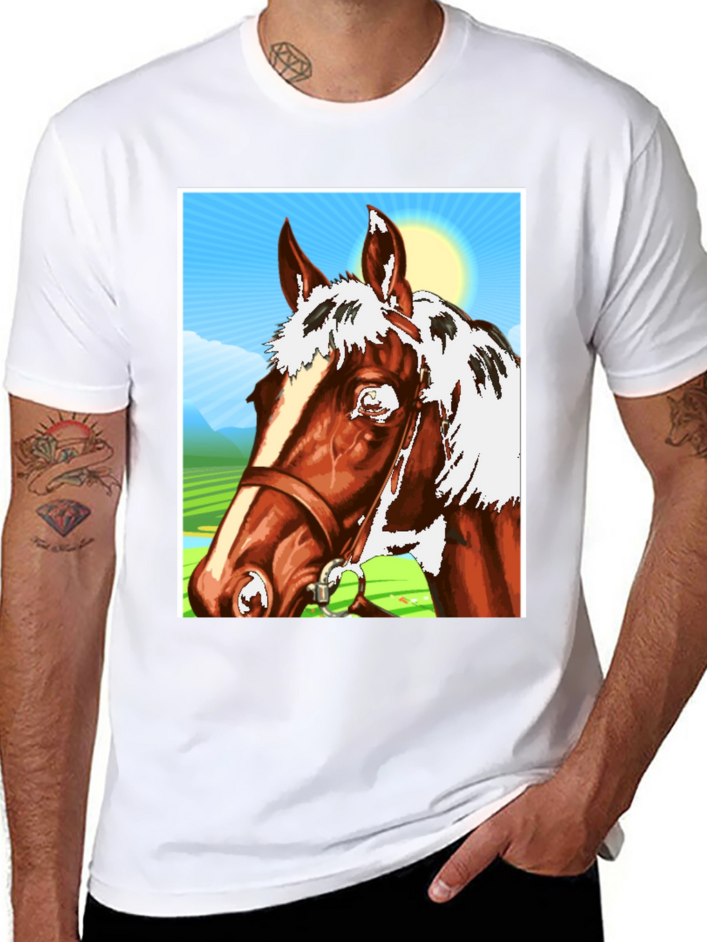 Horse Graphic T-Shirt - Equestrian Style