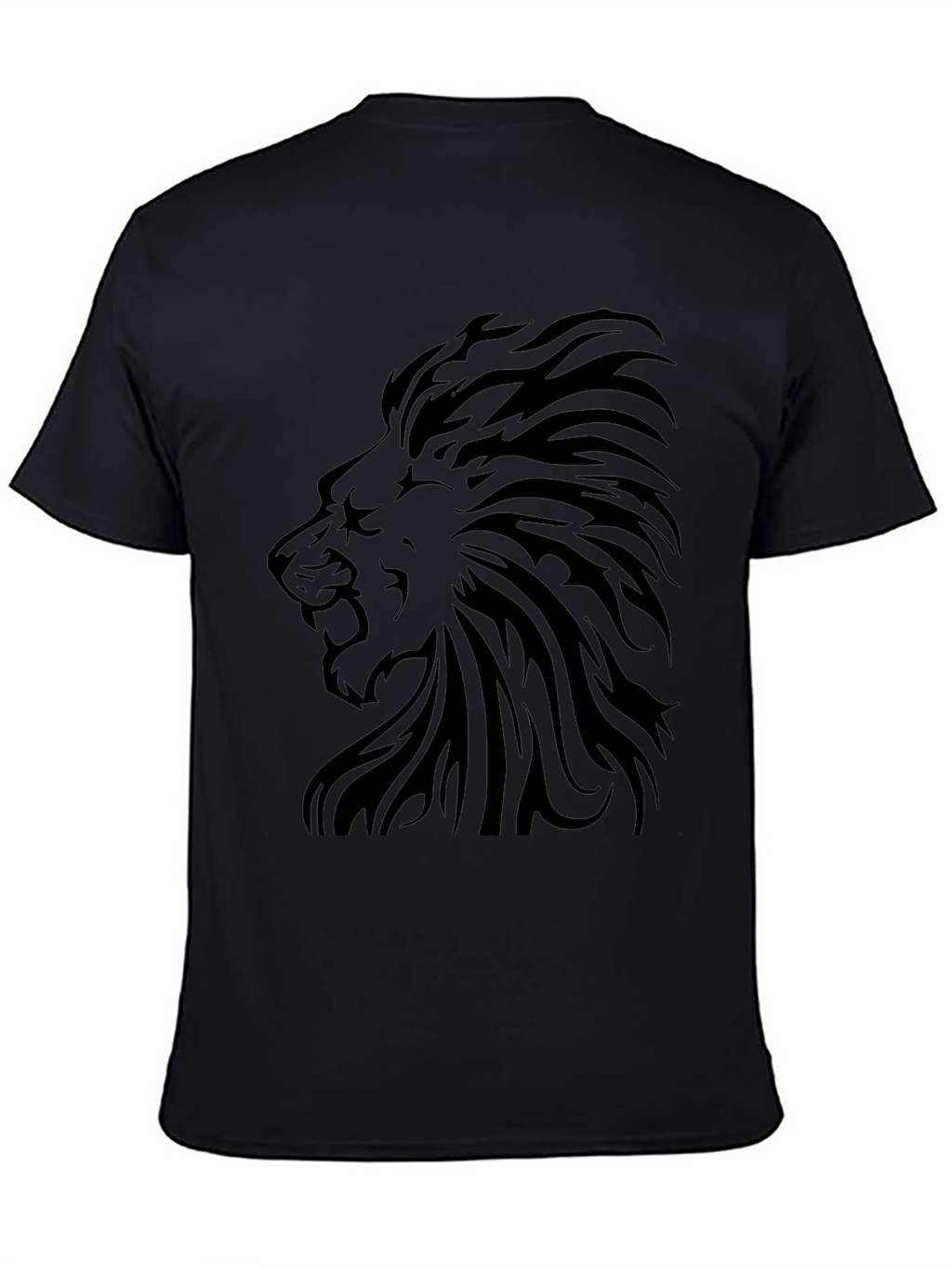 Lion Graphic Tee - Stylish Black T-Shirt